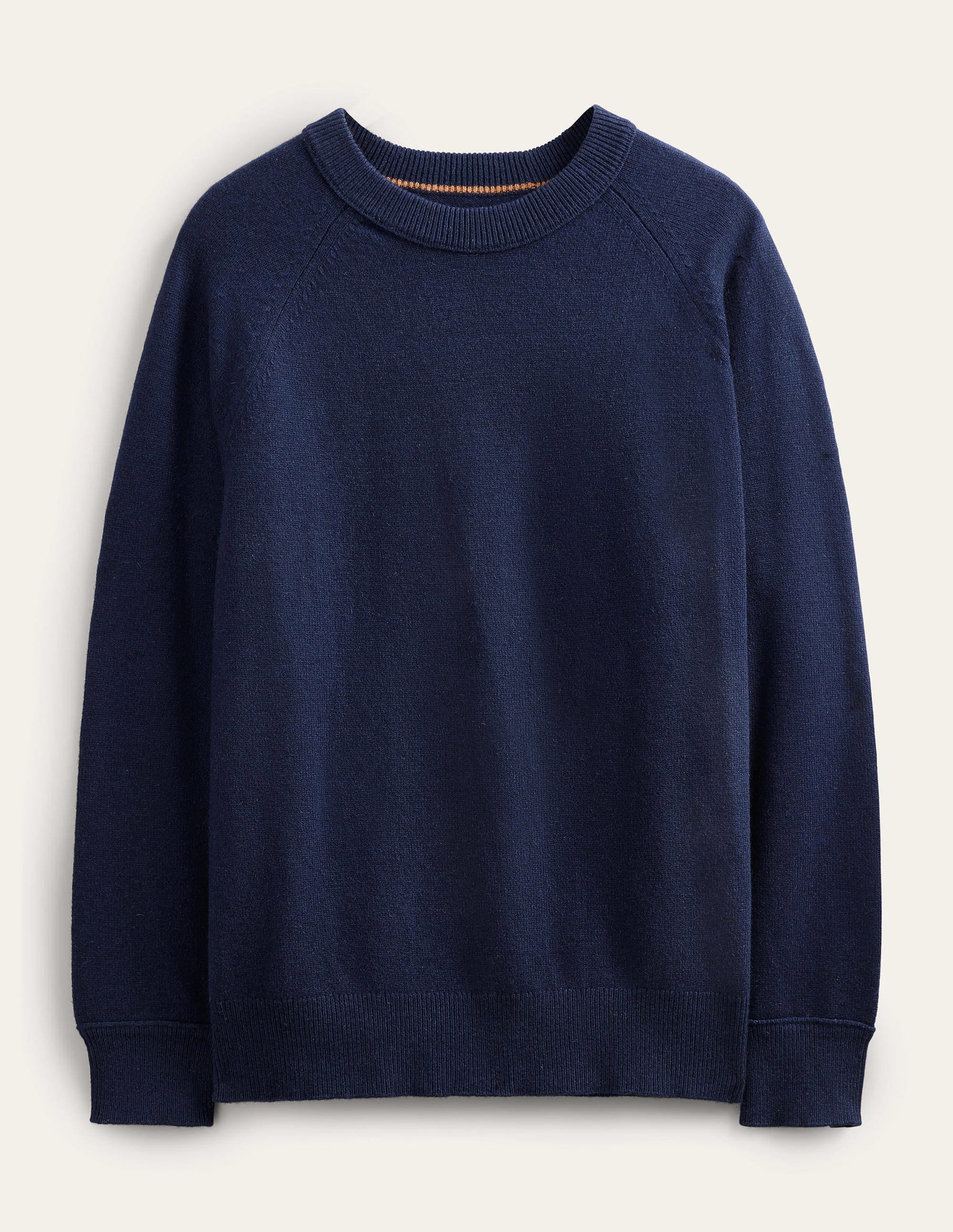 Raglan Crew Neck Sweater-Navy - Image 5