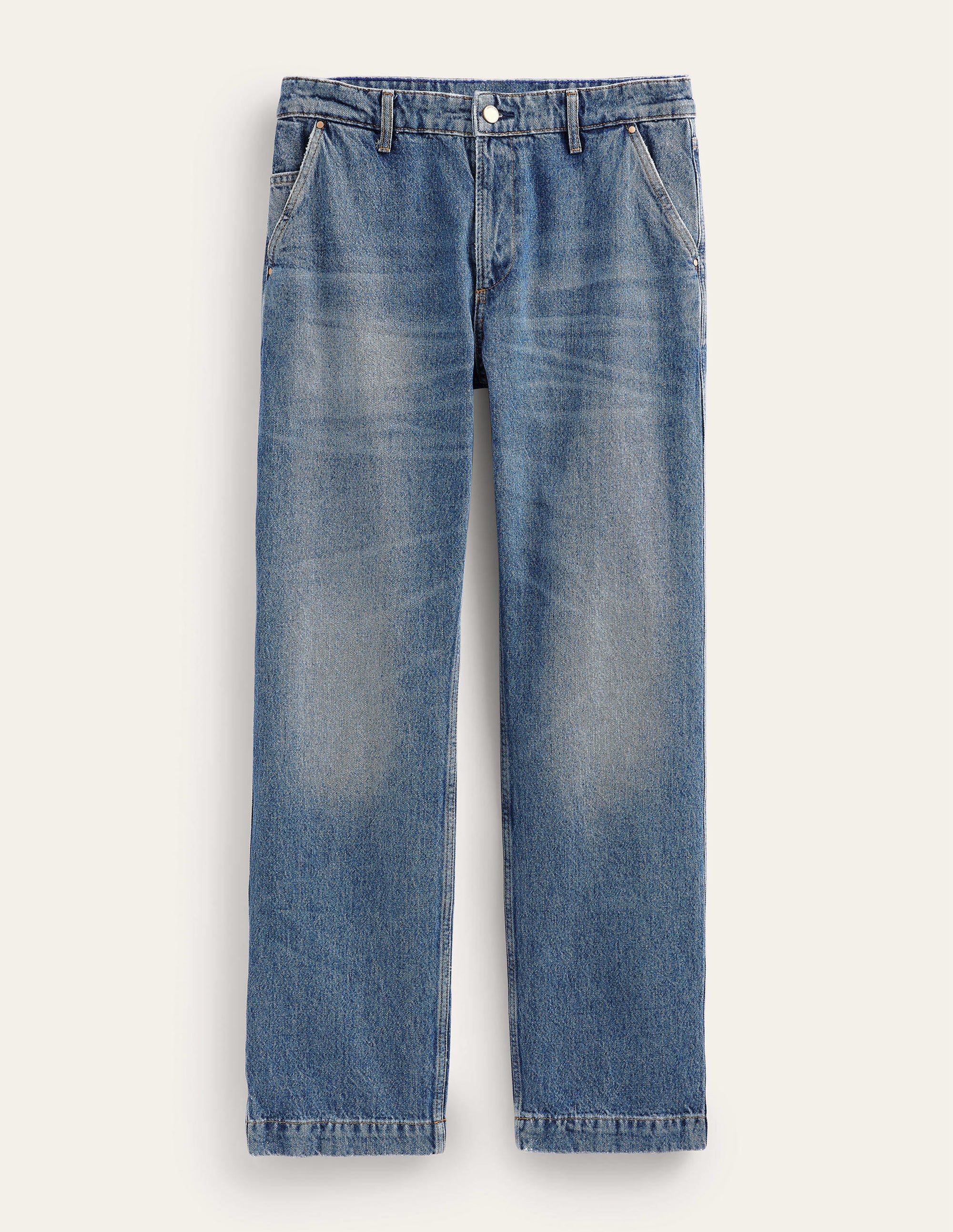 Relaxed Fit Jean-Mid Wash Trend - Image 5