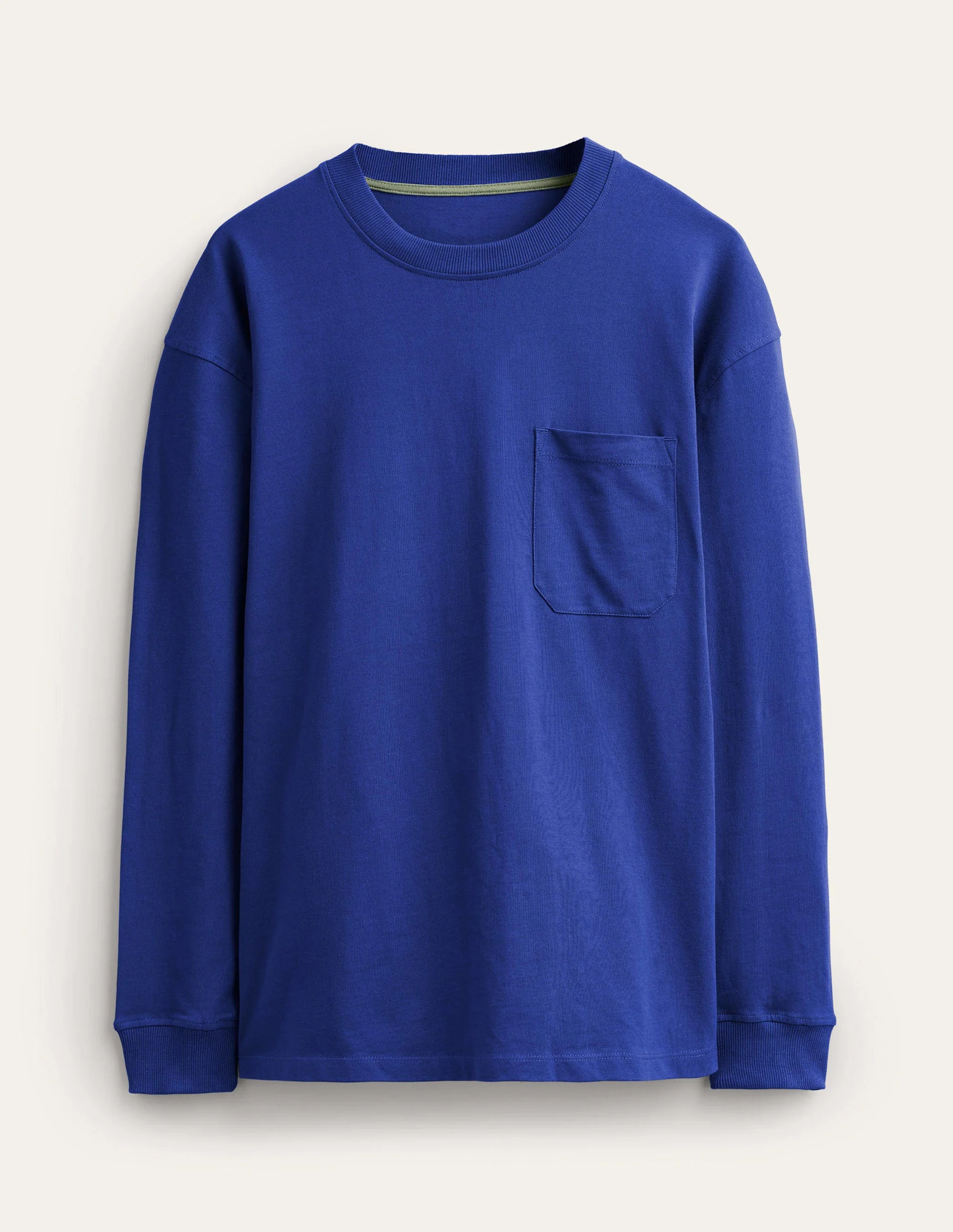 Relaxed Long Sleeve T-shirt-Space Blue - Image 6