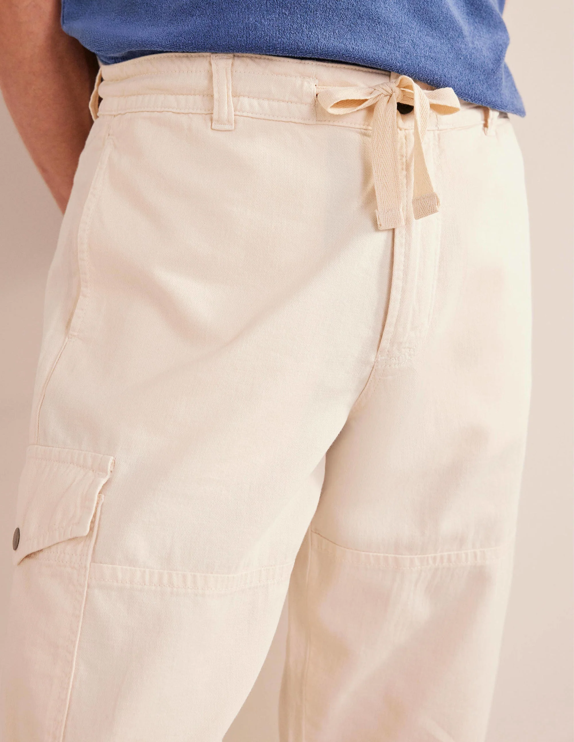 Relaxed Sailing Trousers-Vanilla Pod - Image 2