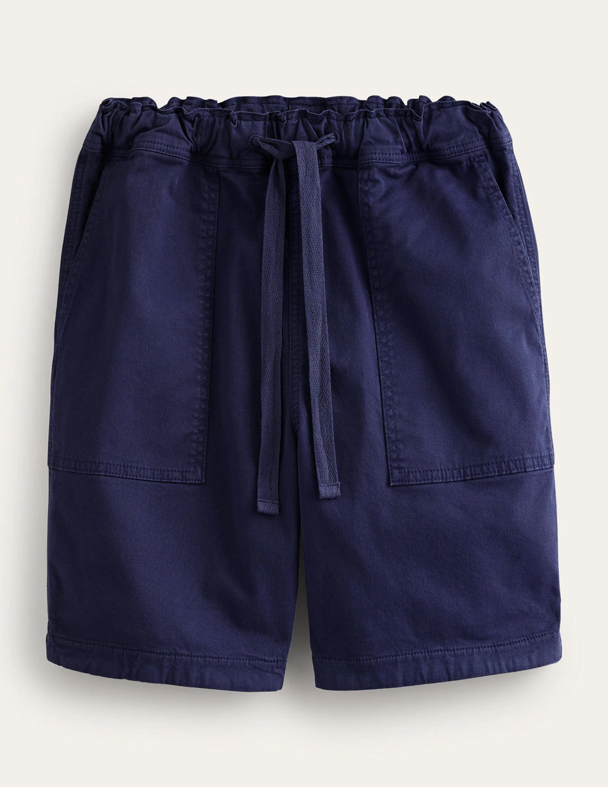 Relaxed Twill Shorts-Space Blue - Image 5