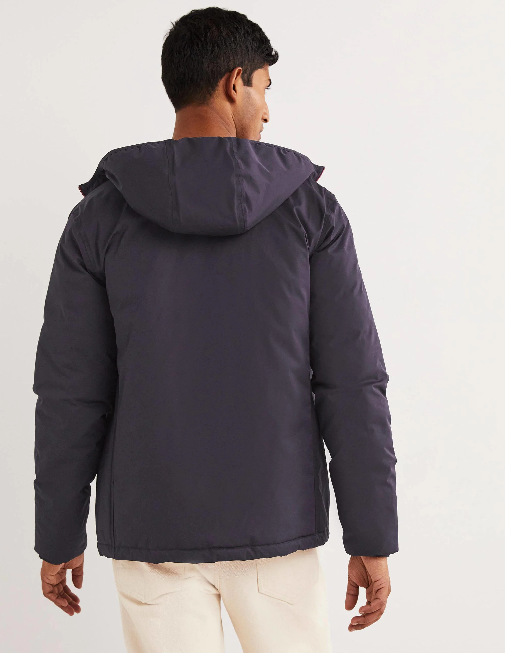 Reversible Padded Jacket-Navy/Red - Image 3