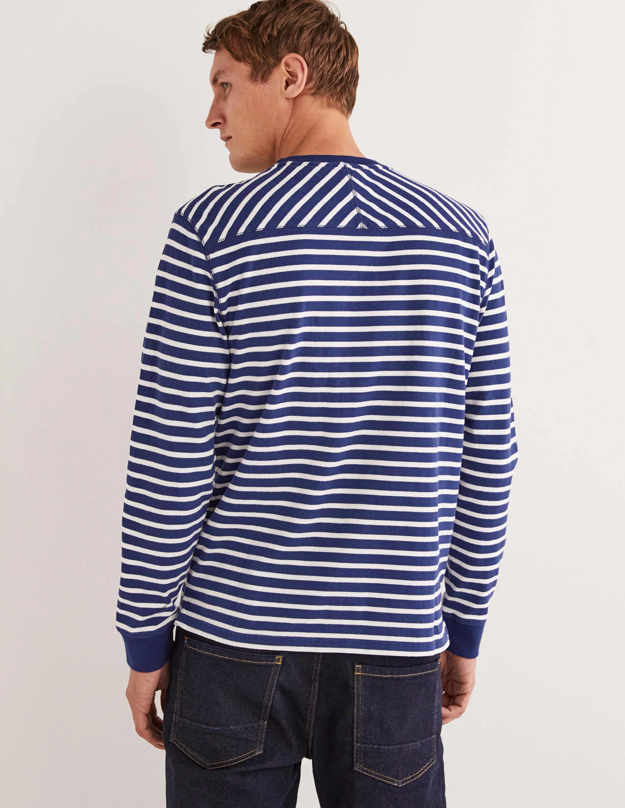 Rugby Long Sleeve Crew-Space Blue/Snowdrop - Image 3
