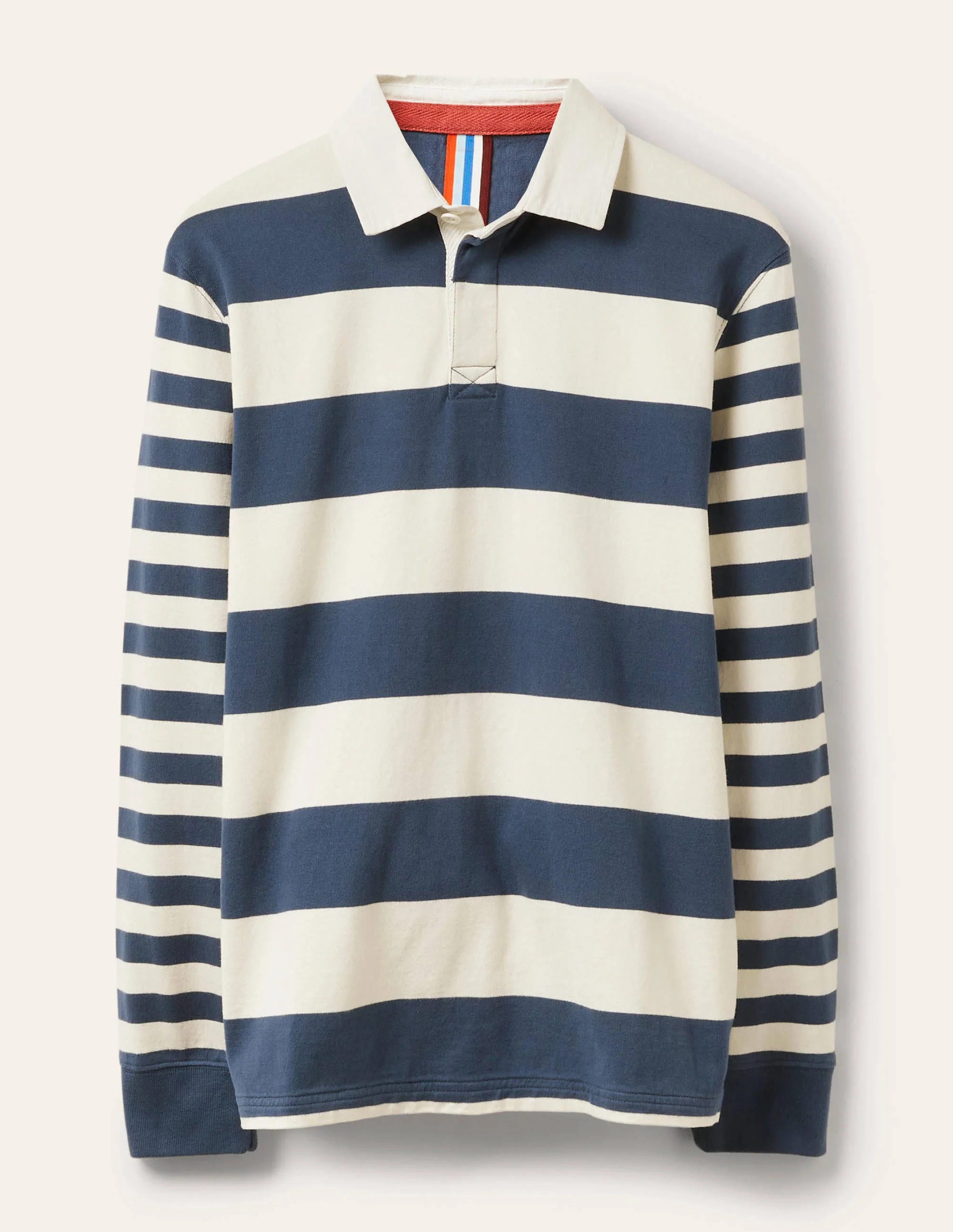 Rugby Shirt-Ensign Blue/ Ecru - Image 6