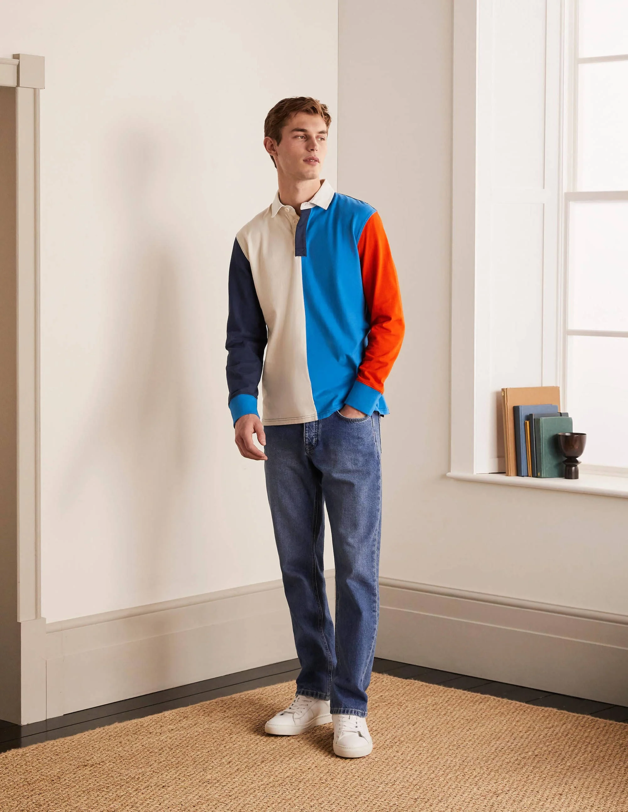 Rugby Shirt-Multi Colourblock - Image 2