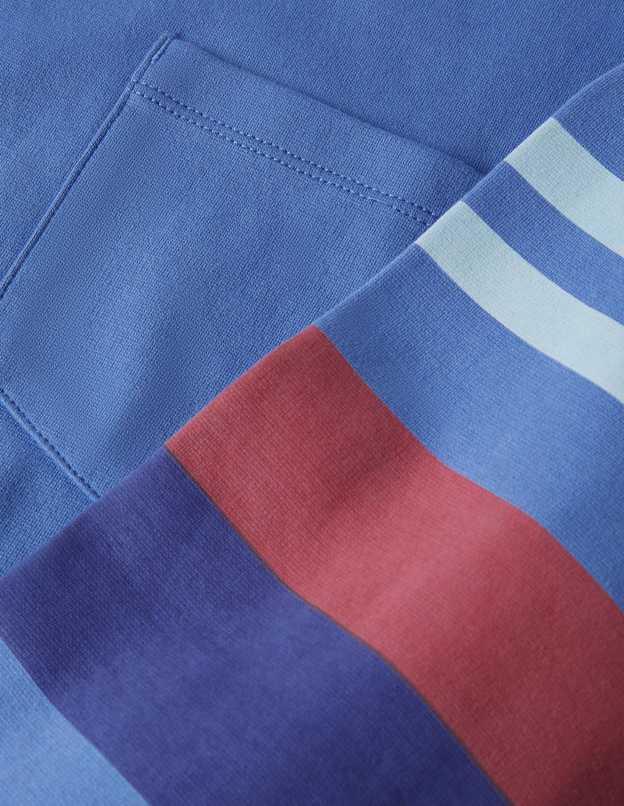 Rye Pocket Crew-Inky Blue Sleeve Stripe - Image 5