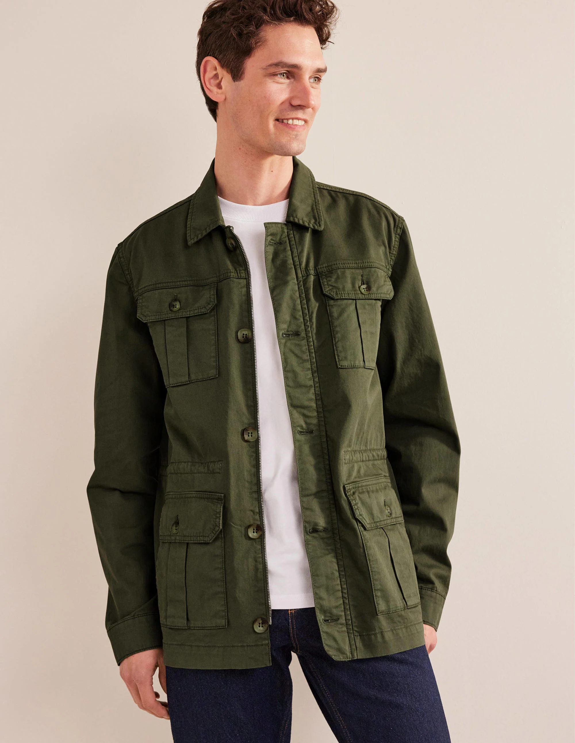 Safari Jacket-Alligator Green