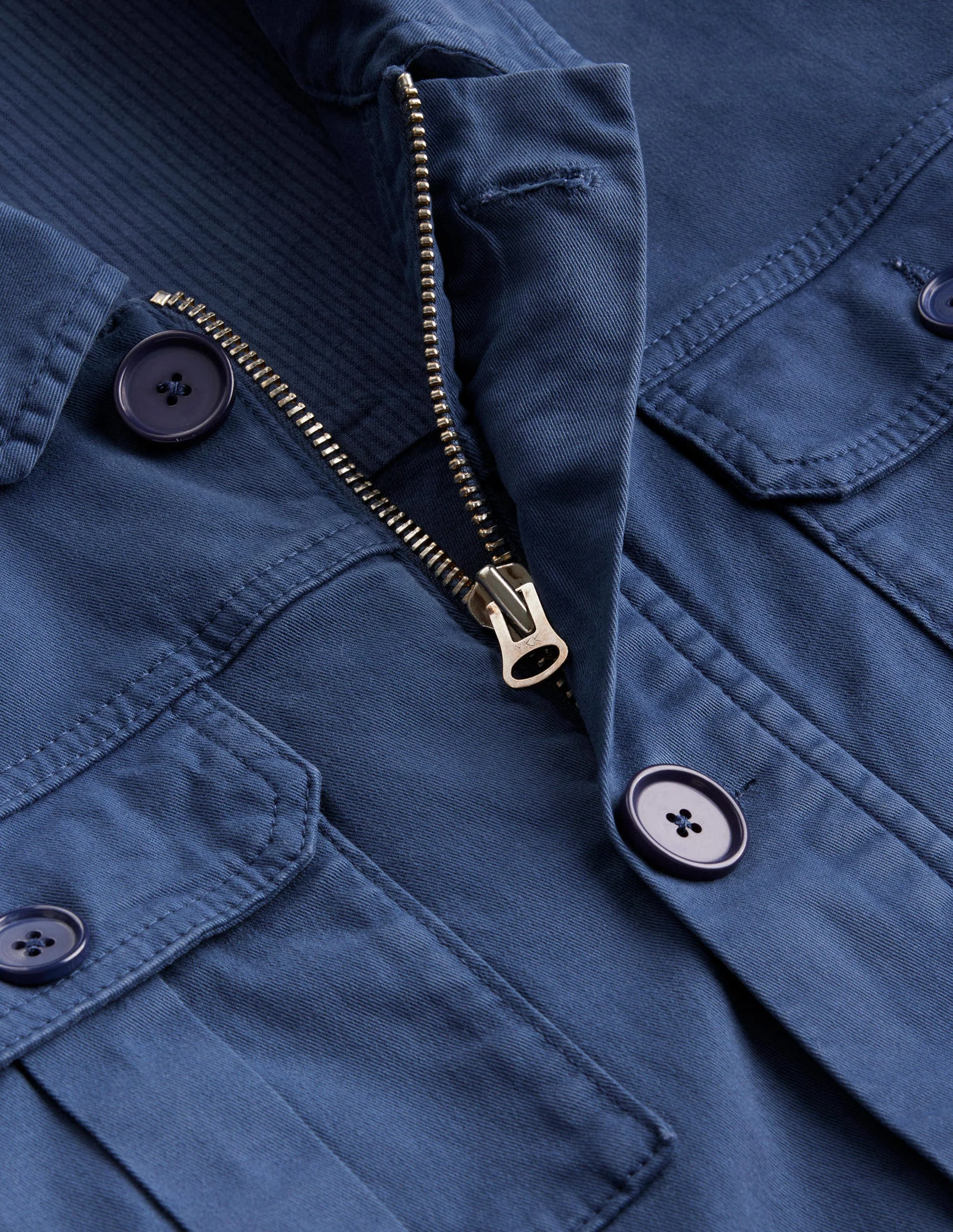 Safari Jacket-Laundered Navy - Image 5