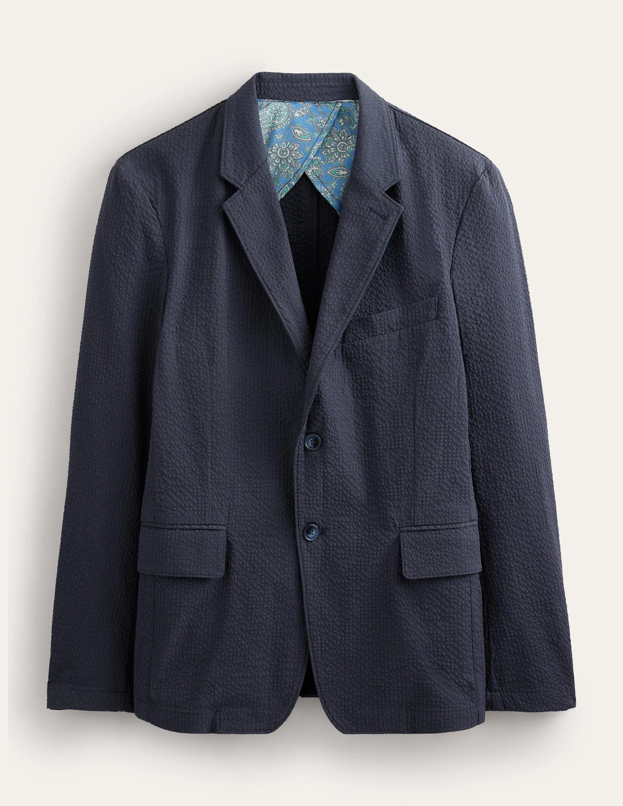 Seersucker Blazer-Navy - Image 5