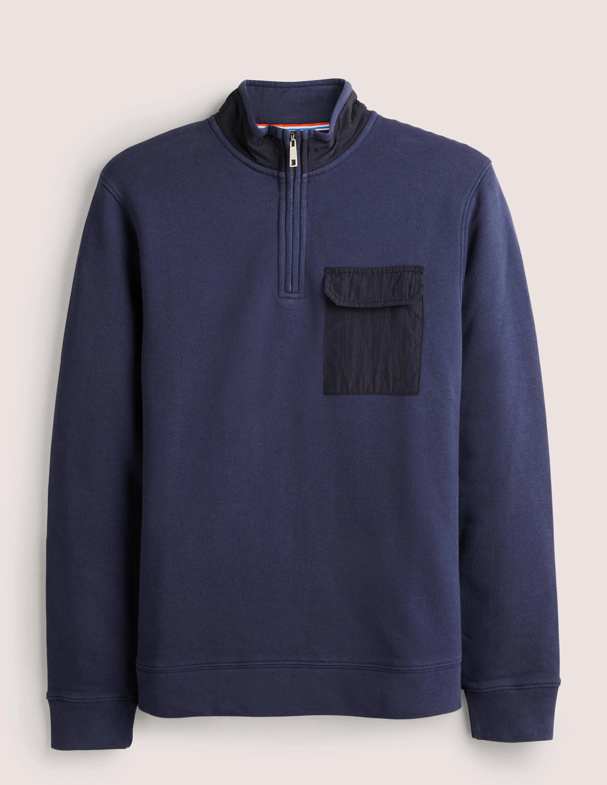 Side Panel Half Zip-Navy - Image 5