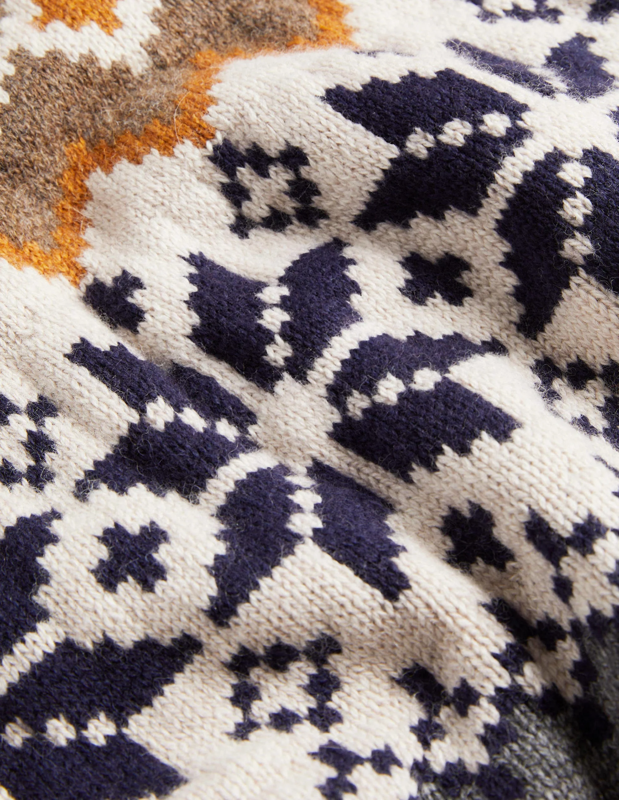 Ski Fair Isle Jumper-School Navy - Image 7