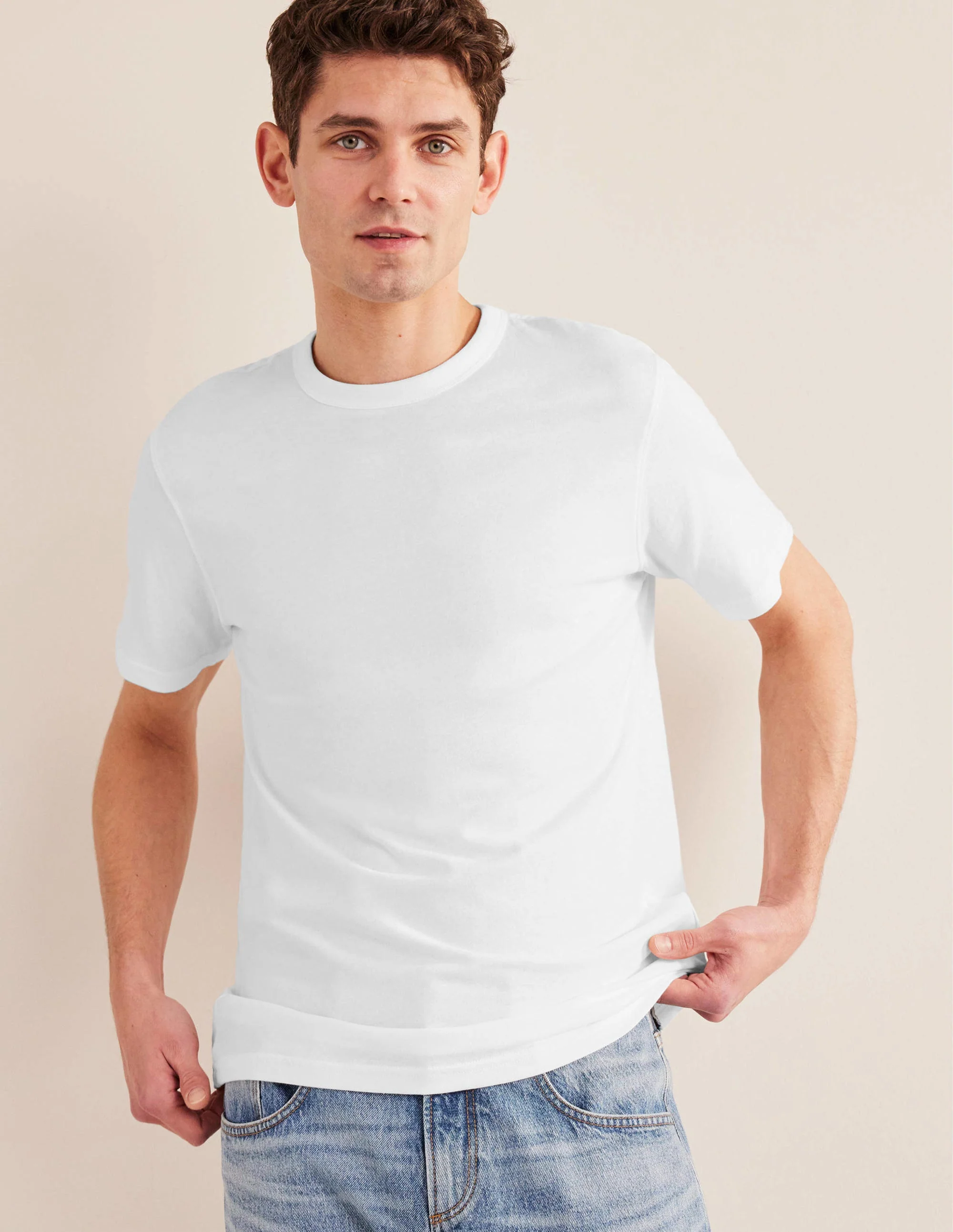 Slim Fit Classic T-Shirt-White
