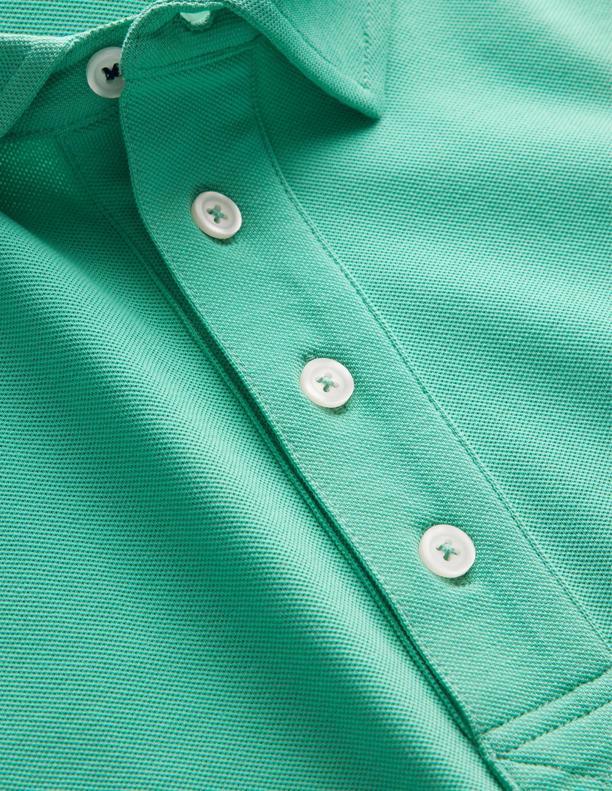 Slim Fit Piqué Polo-Soft Spearmint Green - Image 6