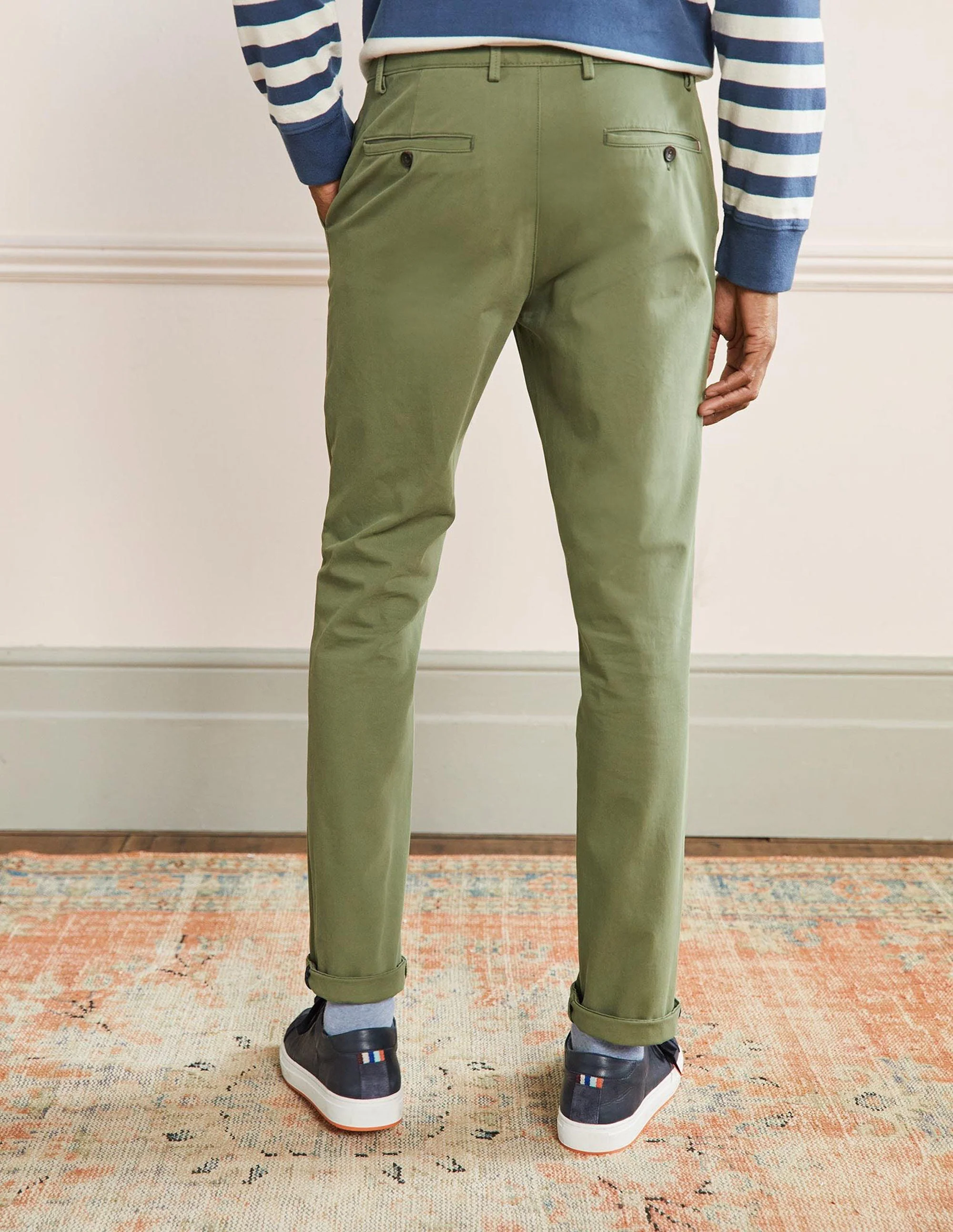 Slim Leg Chinos-Khaki - Image 3