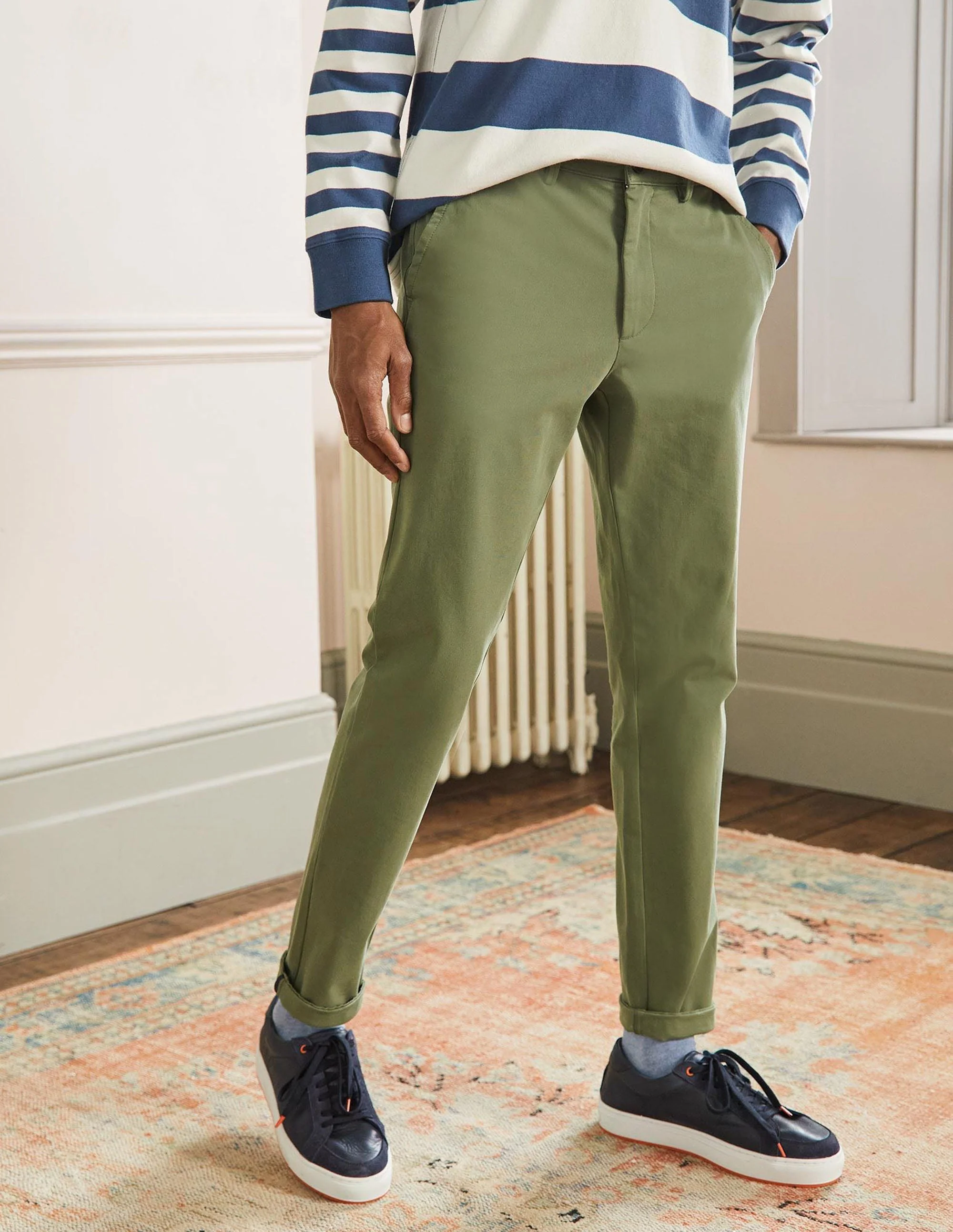 Slim Leg Chinos-Khaki - Image 4