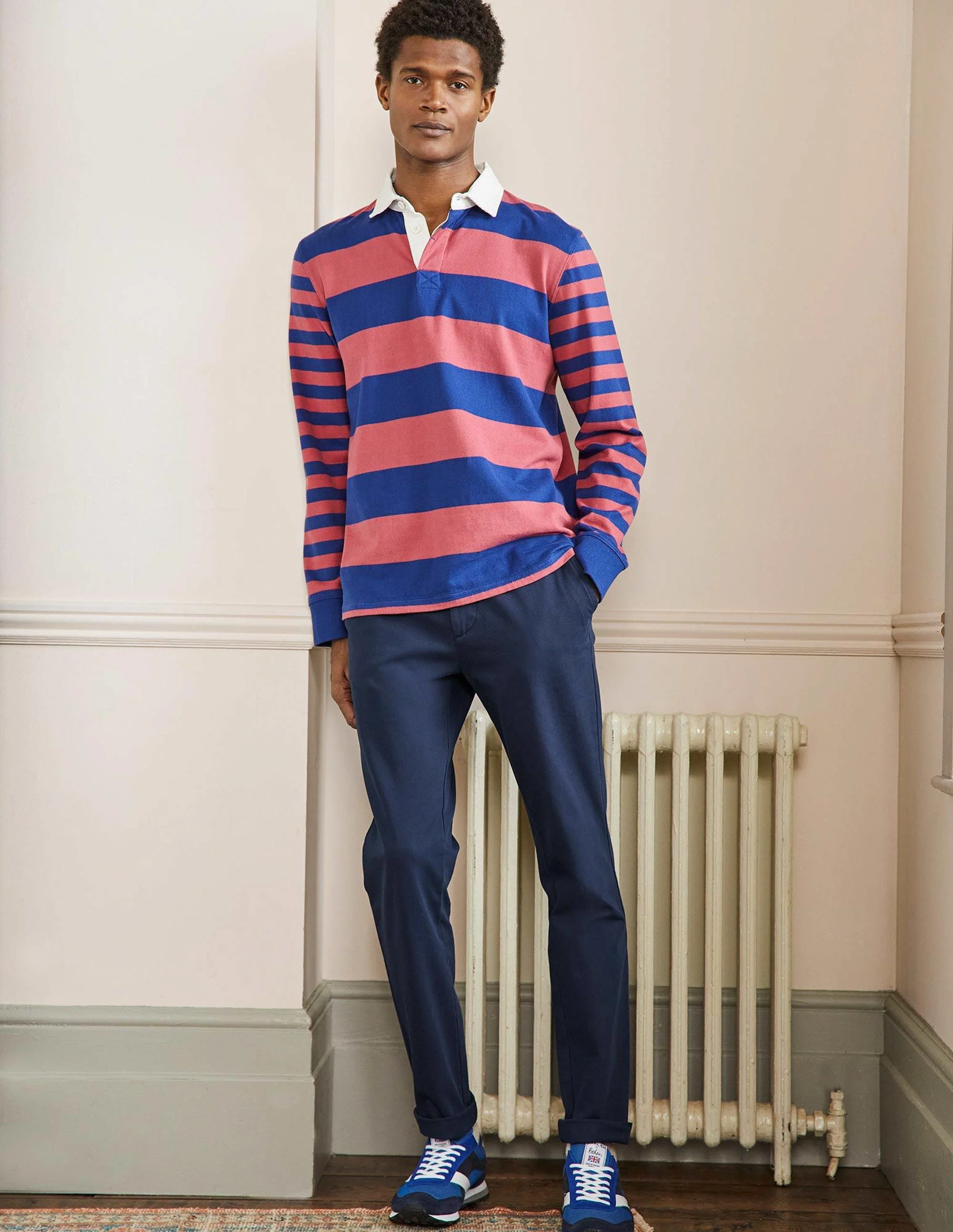 Slim Leg Chinos-Navy