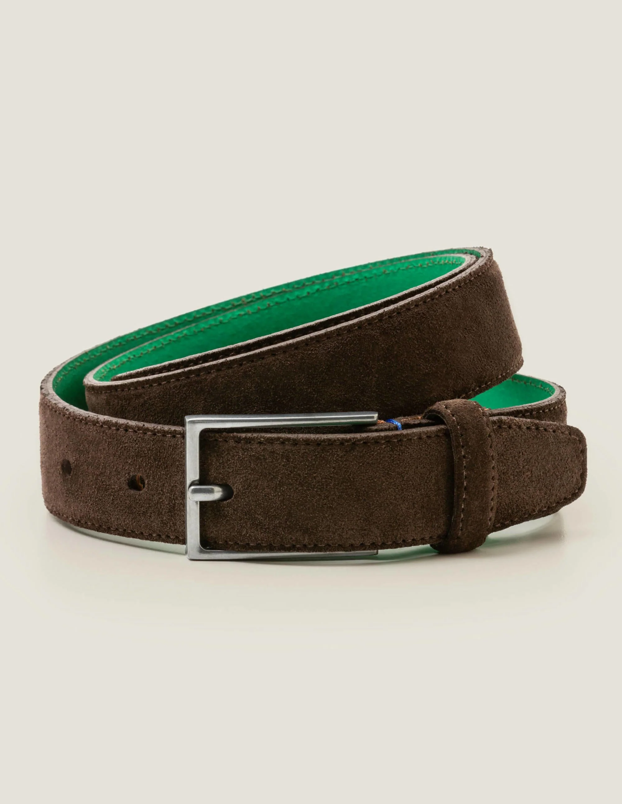 Smart Suede Belt-Brown