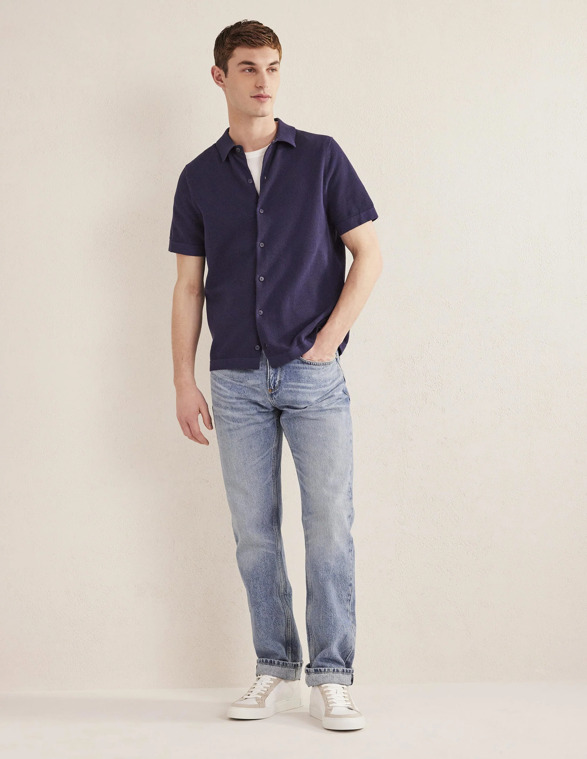 Straight Fit Jean-Vintage Wash