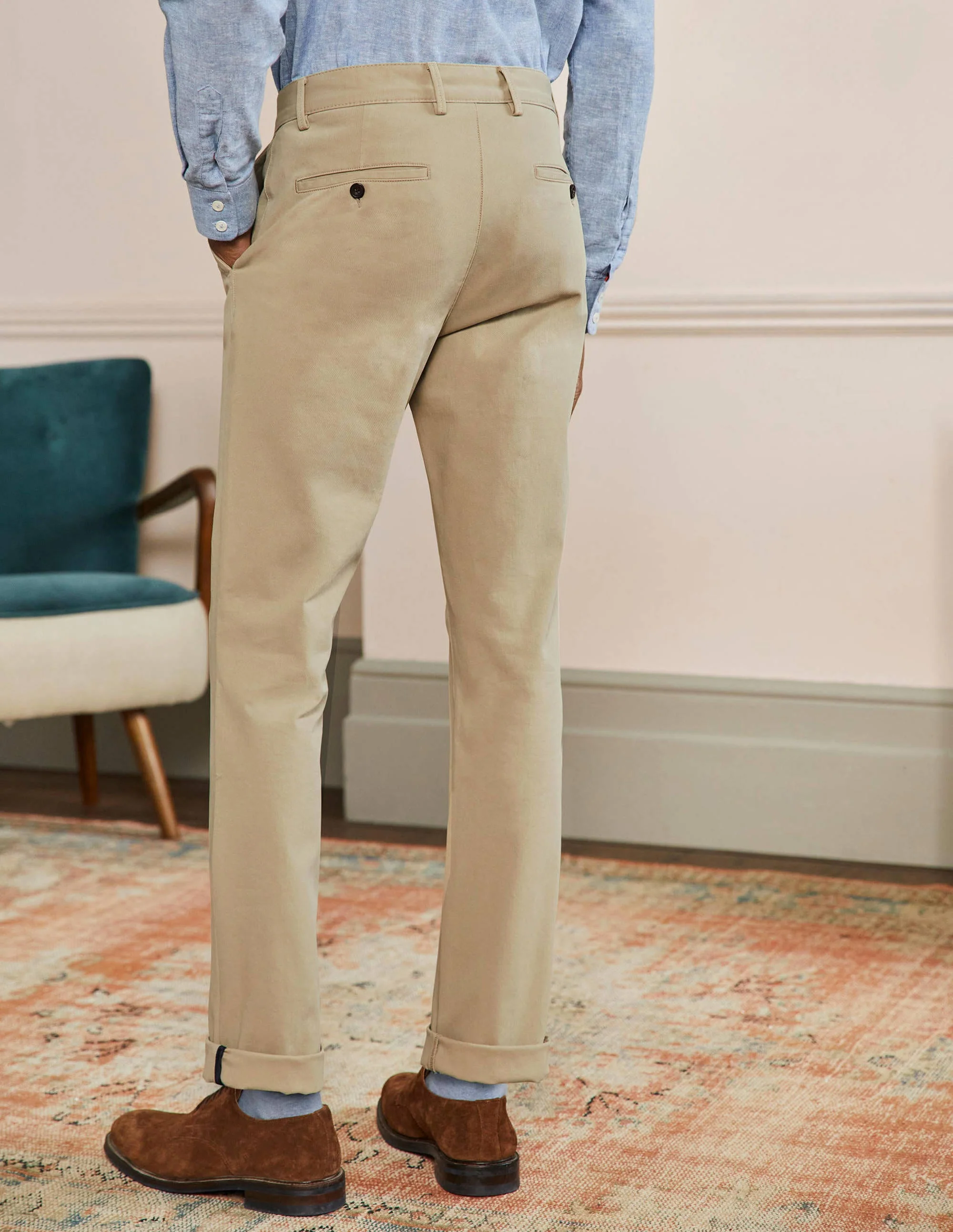 Straight Leg Chinos-Stone - Image 3