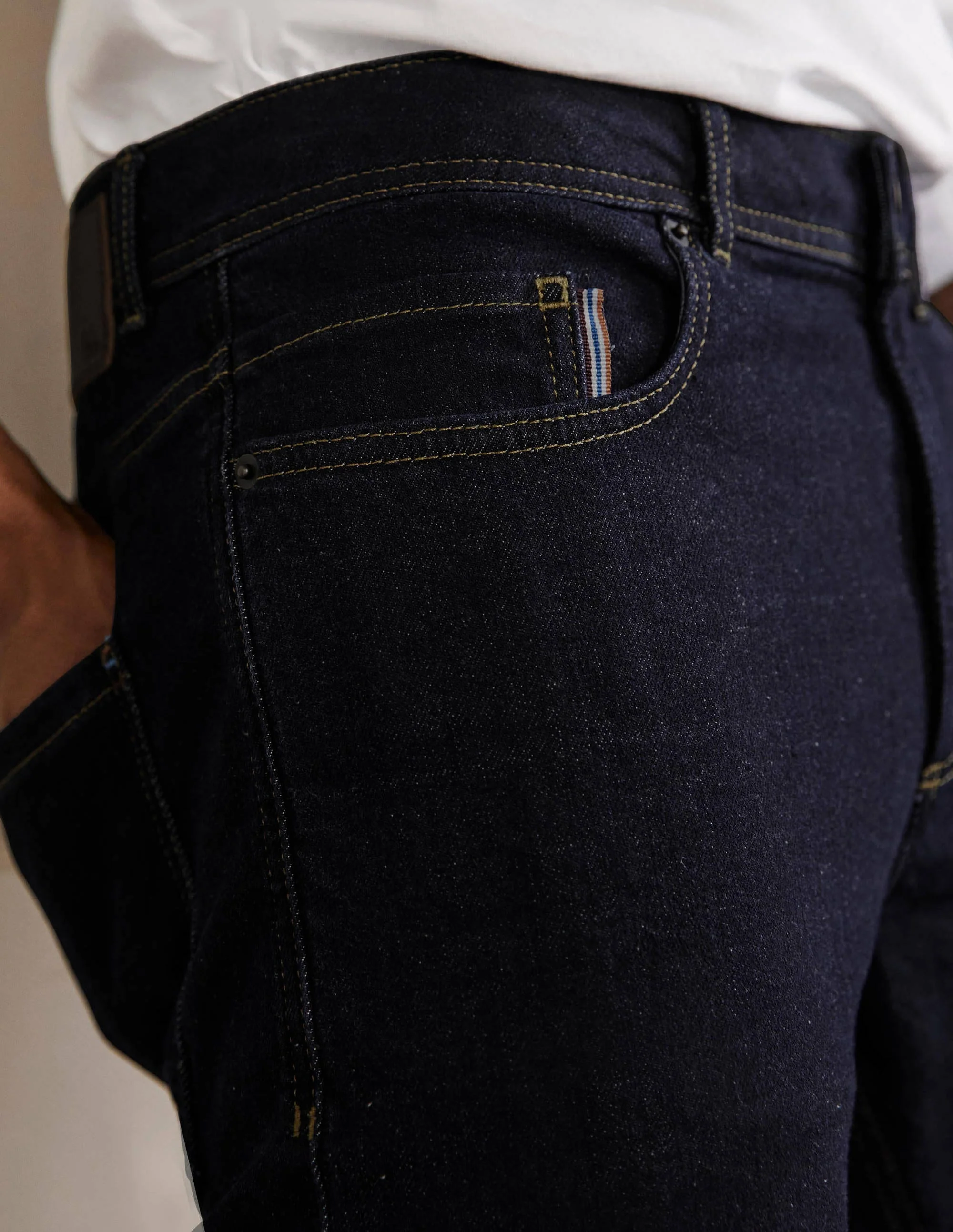Straight Leg Jeans-Dark Rinse - Image 2