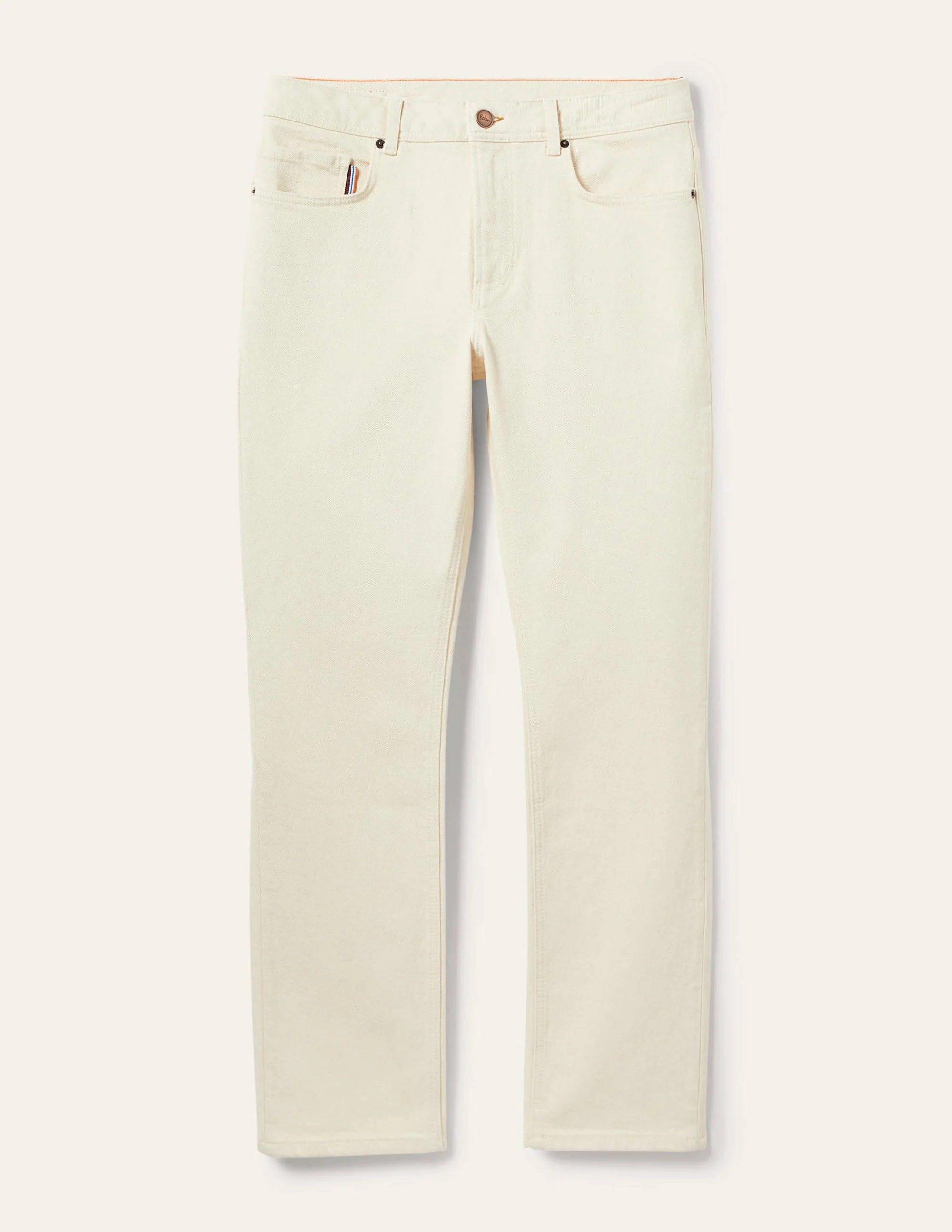 Straight Leg Jeans-Ecru - Image 7