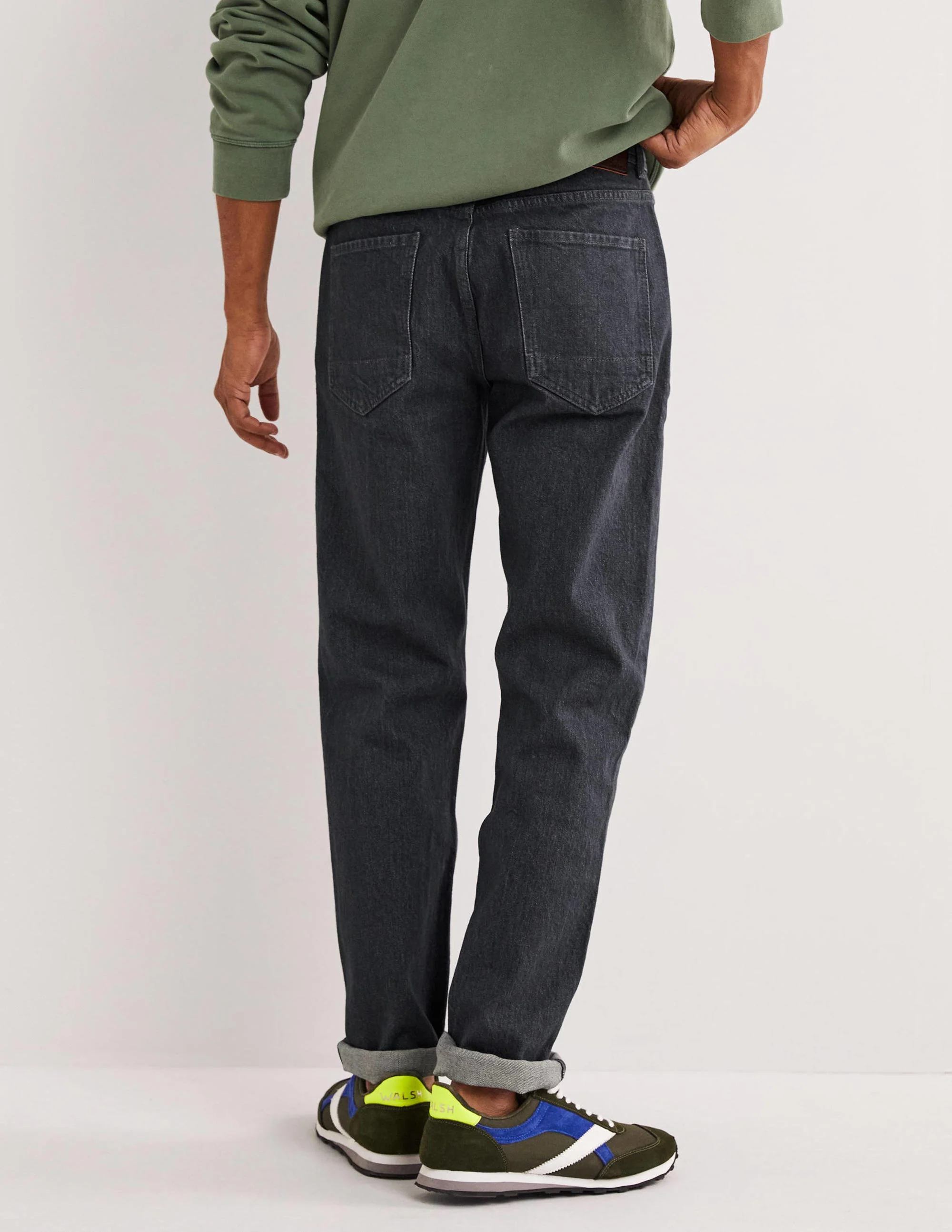 Straight Leg Jeans-Grey - Image 4