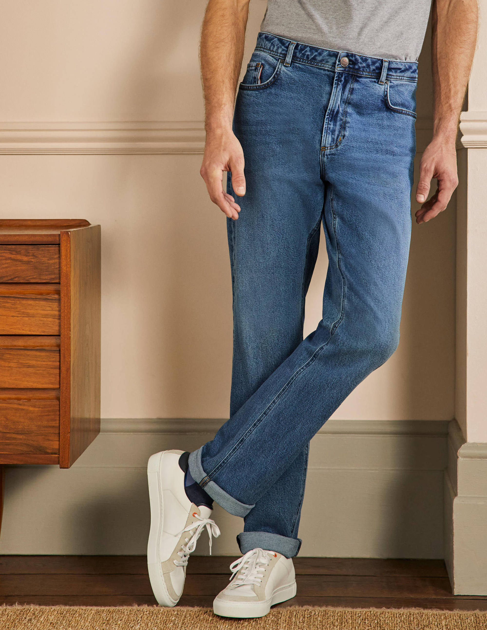 Straight Leg Jeans-Light Rinse - Image 4