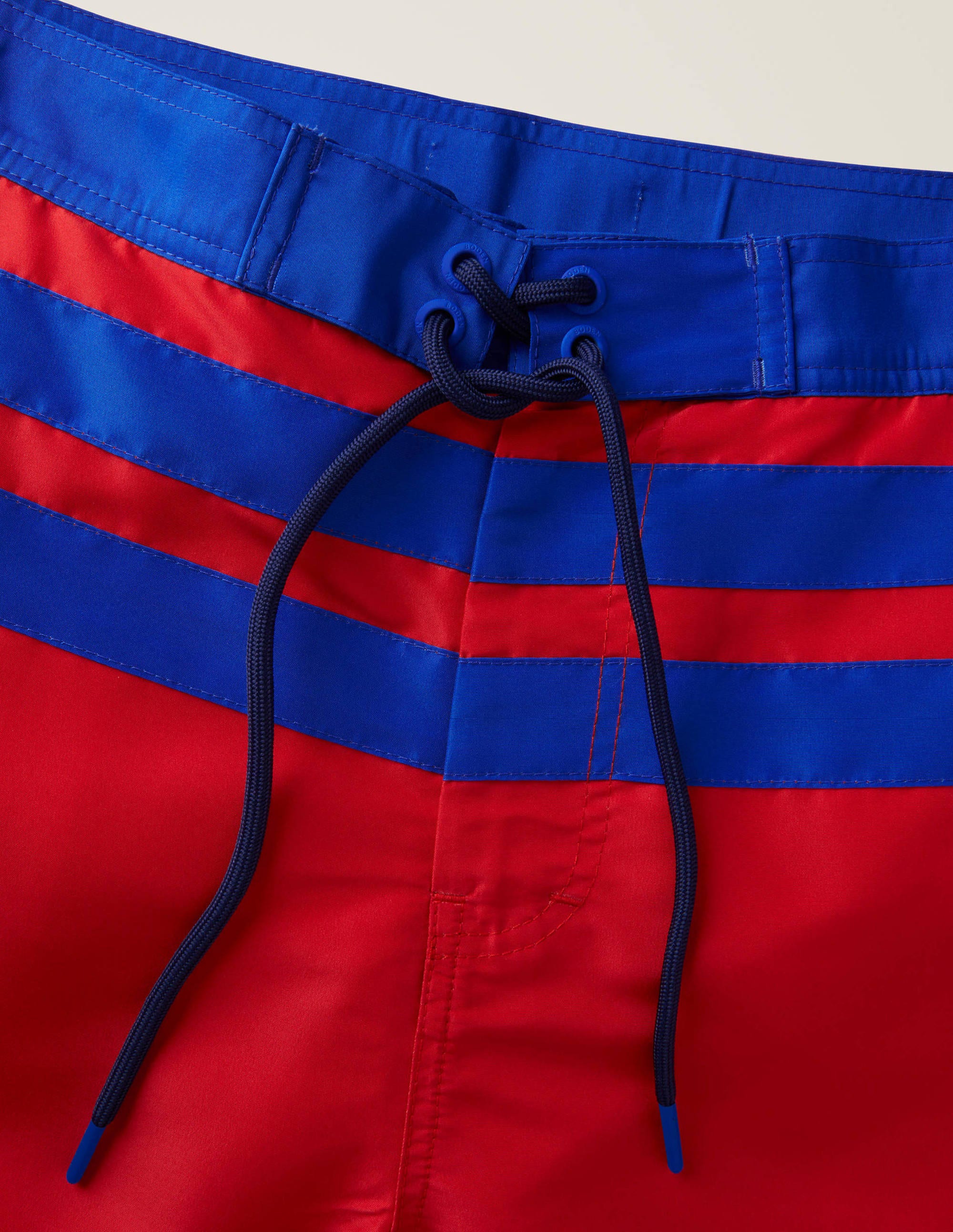 Stripe Detail Swimshorts-Red Multi - Image 4