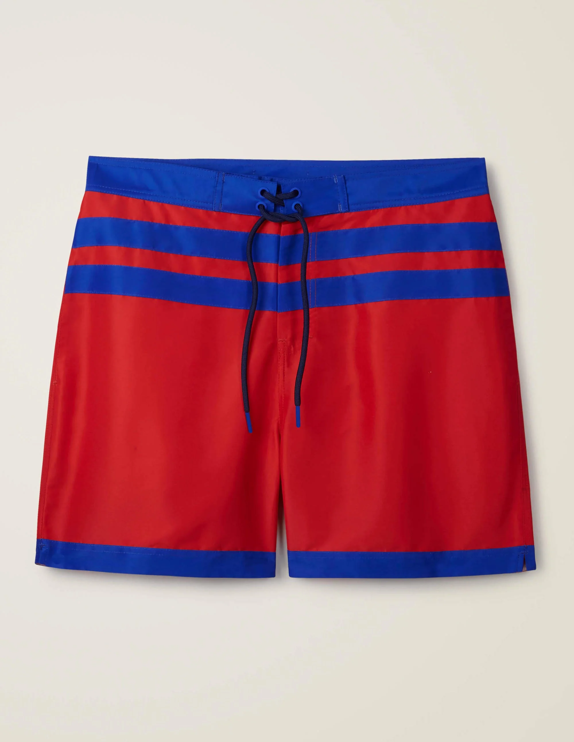 Stripe Detail Swimshorts-Red Multi - Image 5