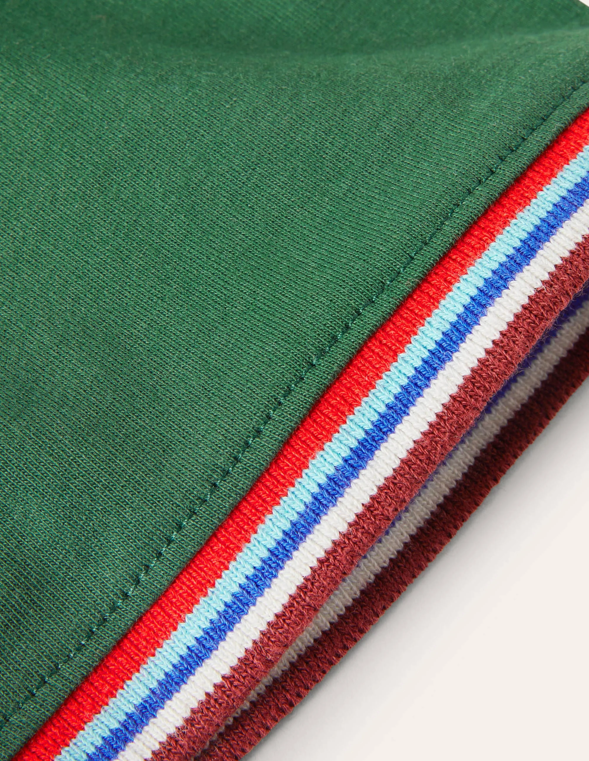 Stripe Detail T-Shirt-Park Green - Image 6