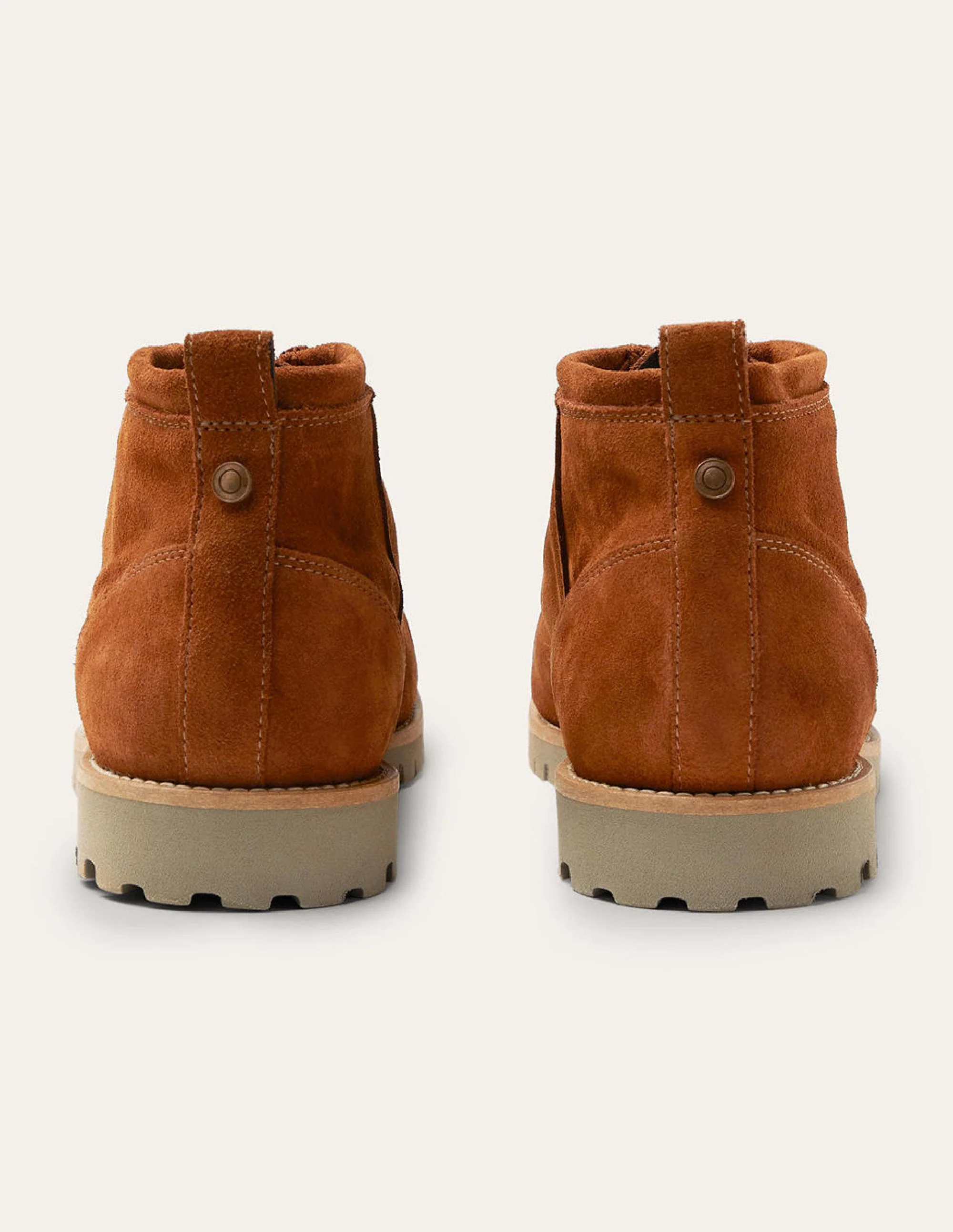 Suede Lace Up Boots-Light Brown - Image 8