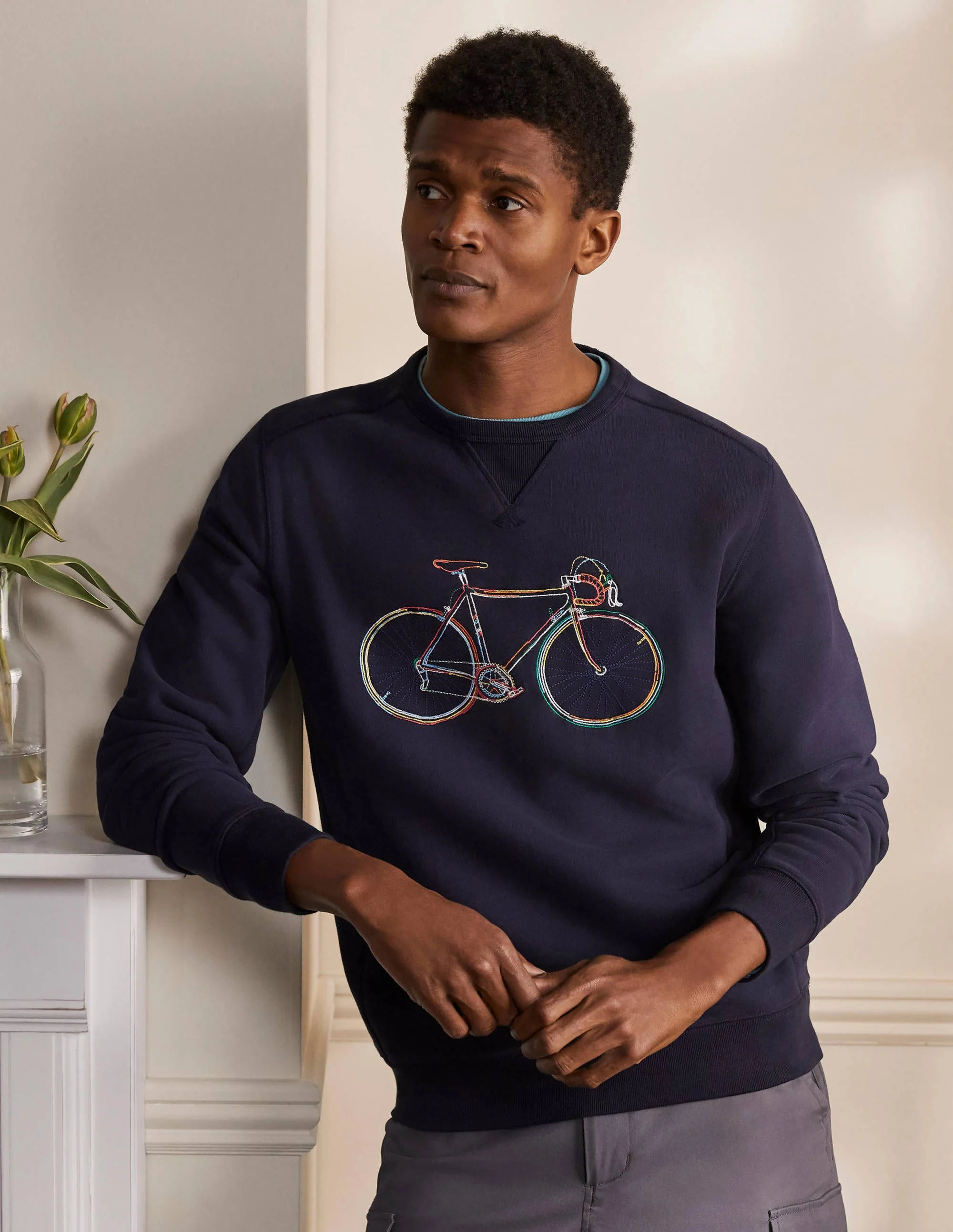 Supersoft Sweatshirt-Bike Embroidery
