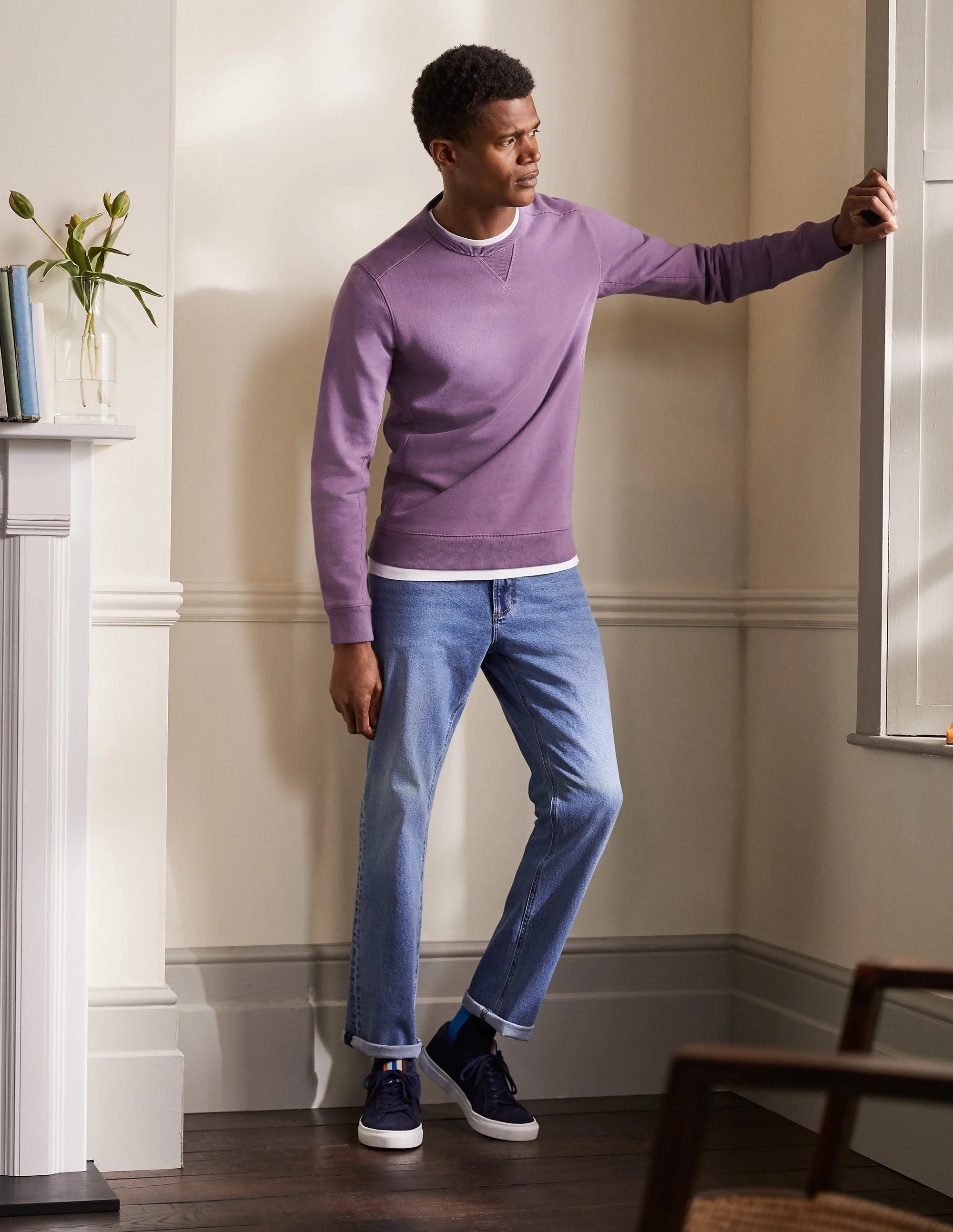 Supersoft Sweatshirt-Grape Jam - Image 4