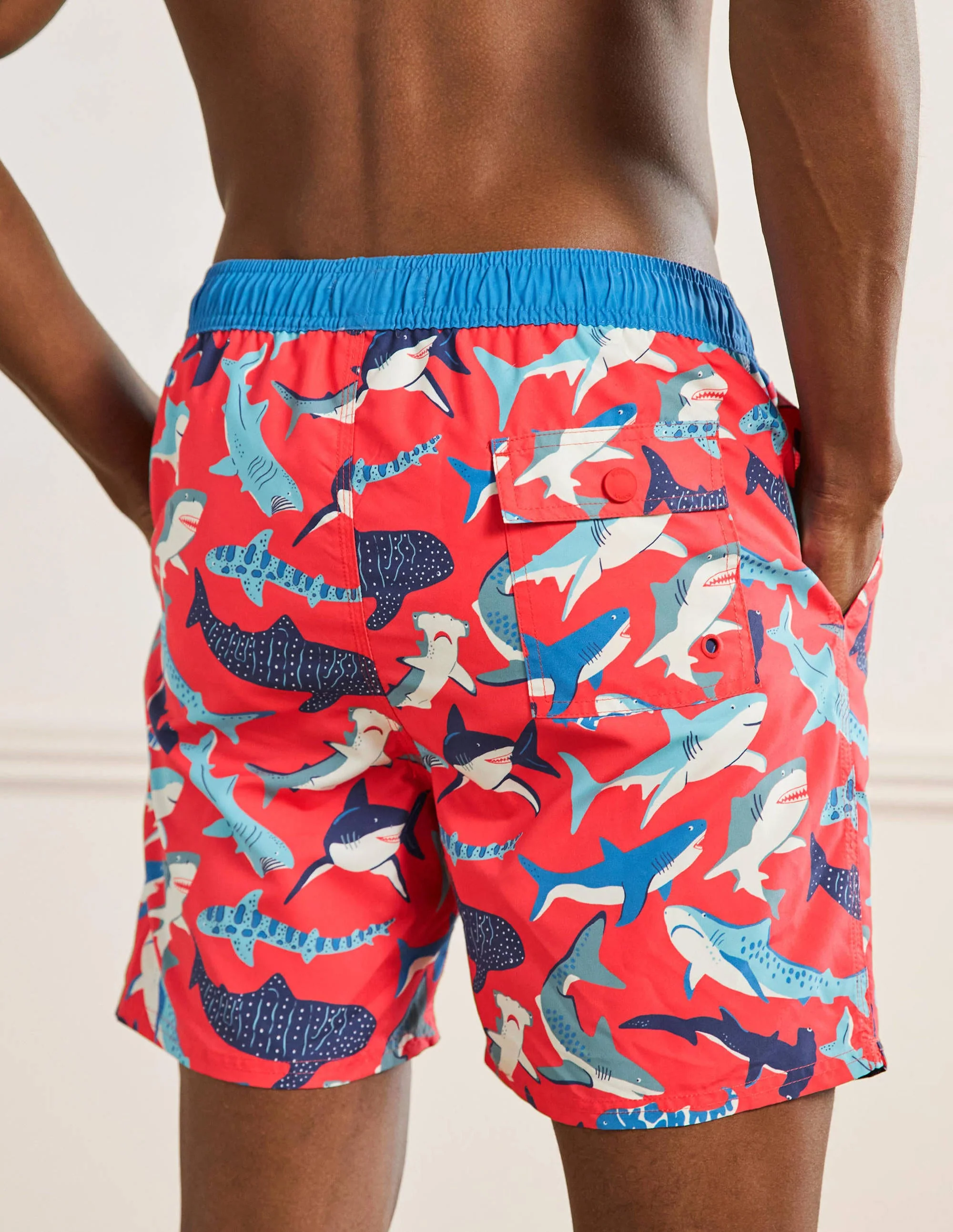 Swimshorts-Dusky Red Sharks - Image 2