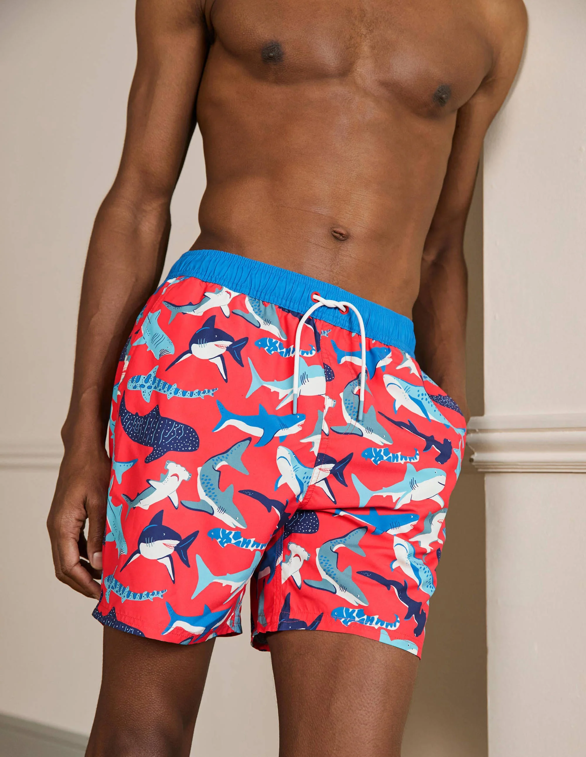 Swimshorts-Dusky Red Sharks - Image 3