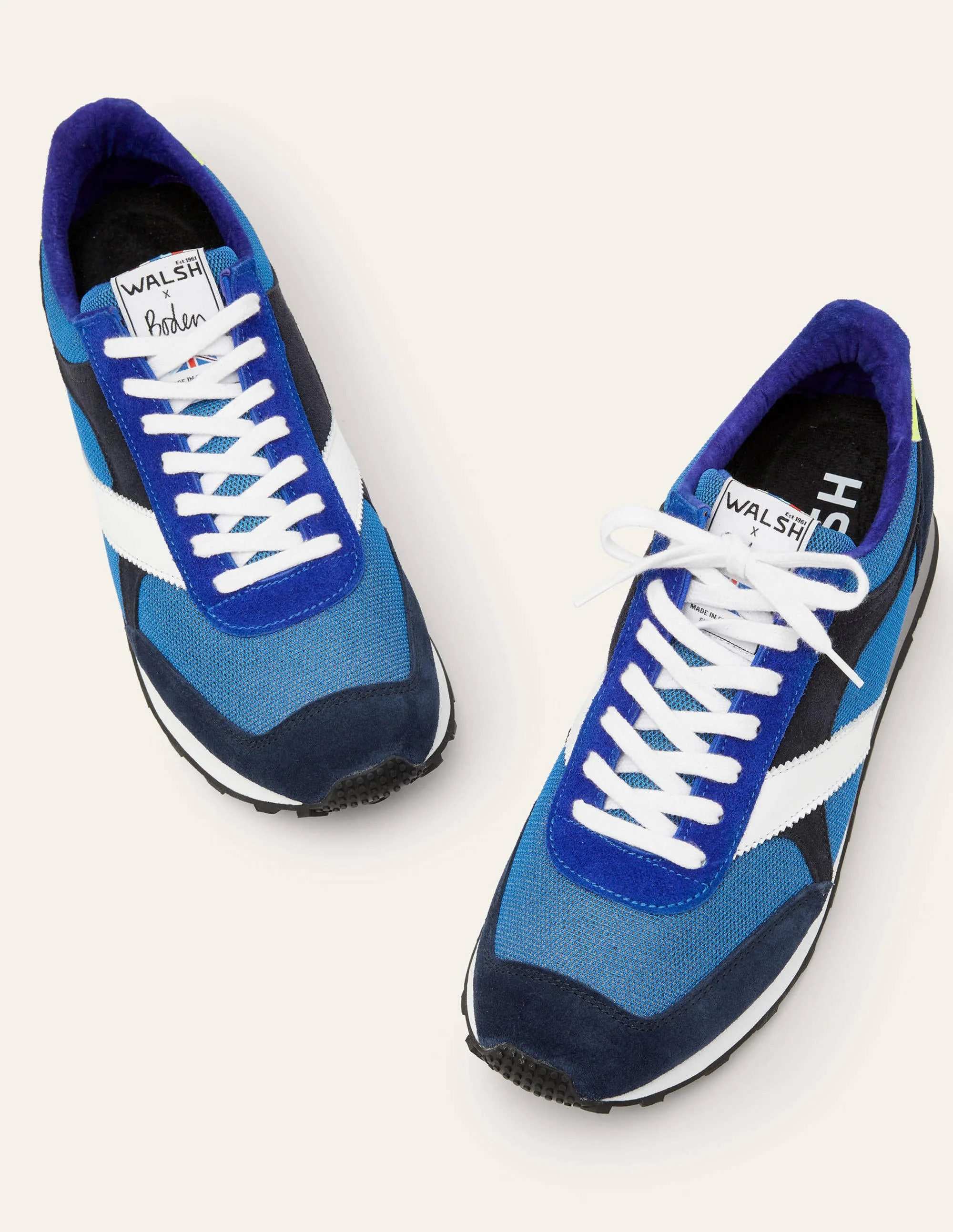 Walsh Tornado Sneakers-Bold Blue/ Yellow - Image 2