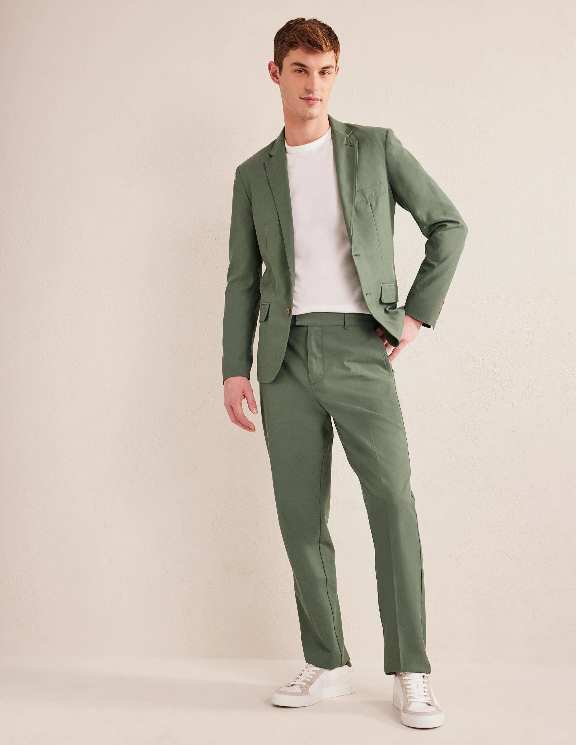 Washed Smart Blazer-Alligator Green - Image 5