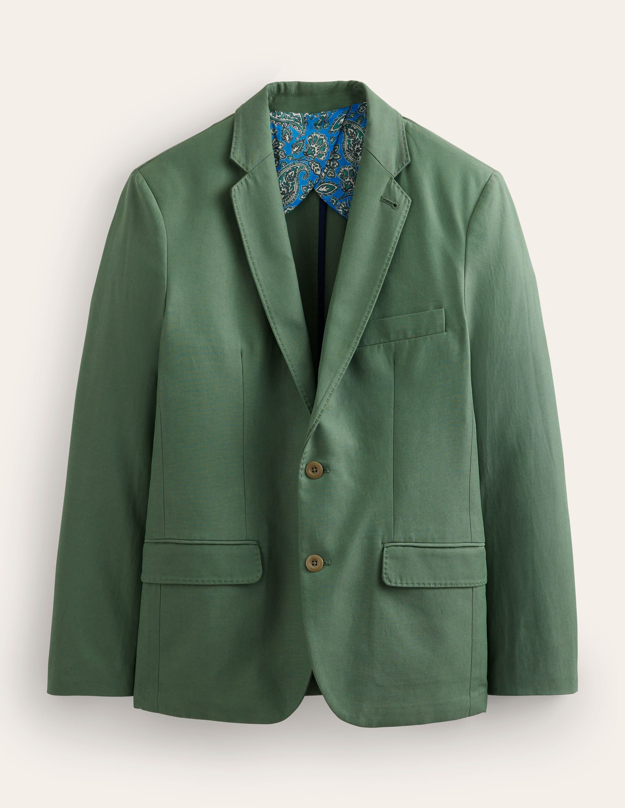 Washed Smart Blazer-Alligator Green - Image 6