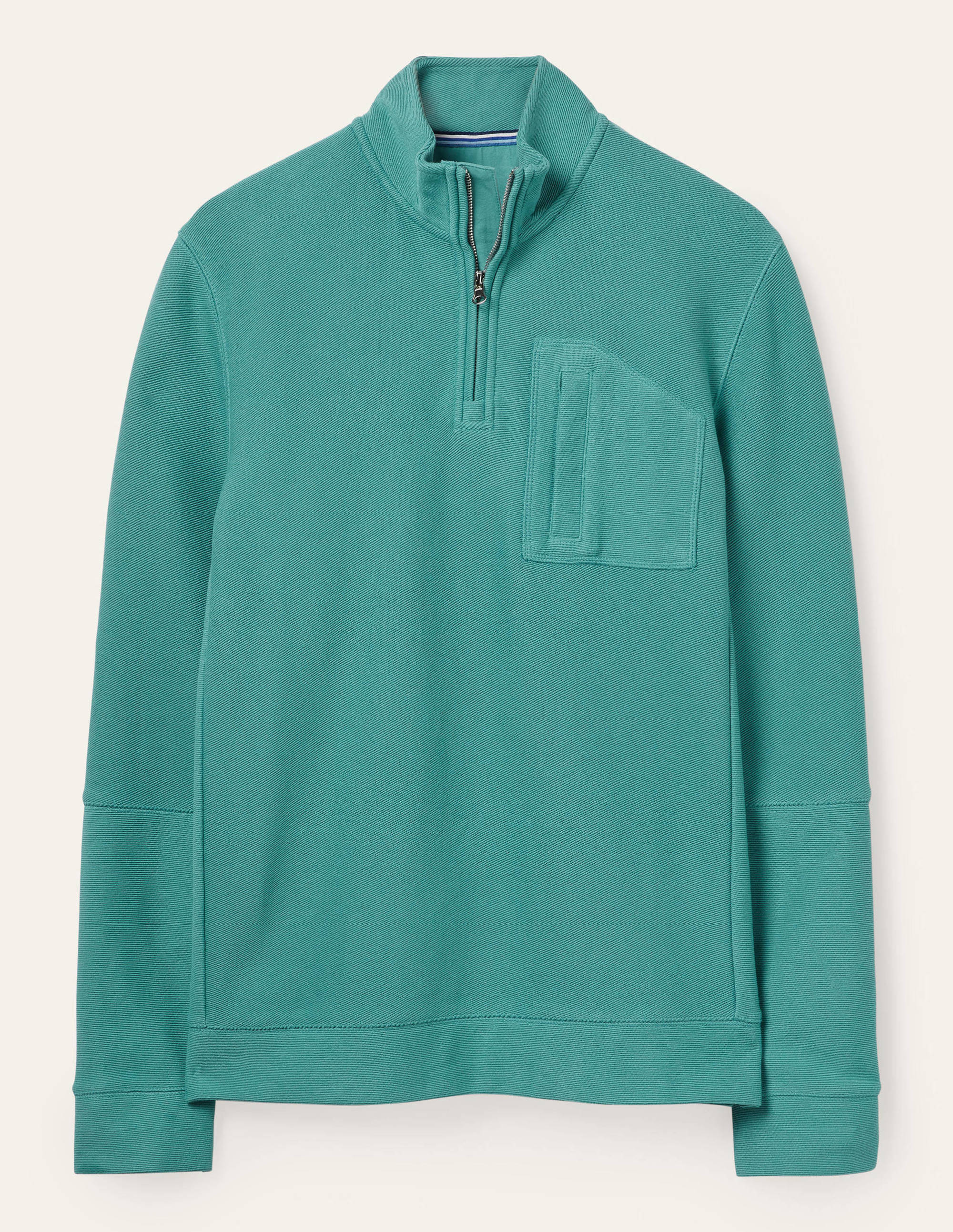Winsford Twill Half-Zip Top-Quail Egg - Image 6
