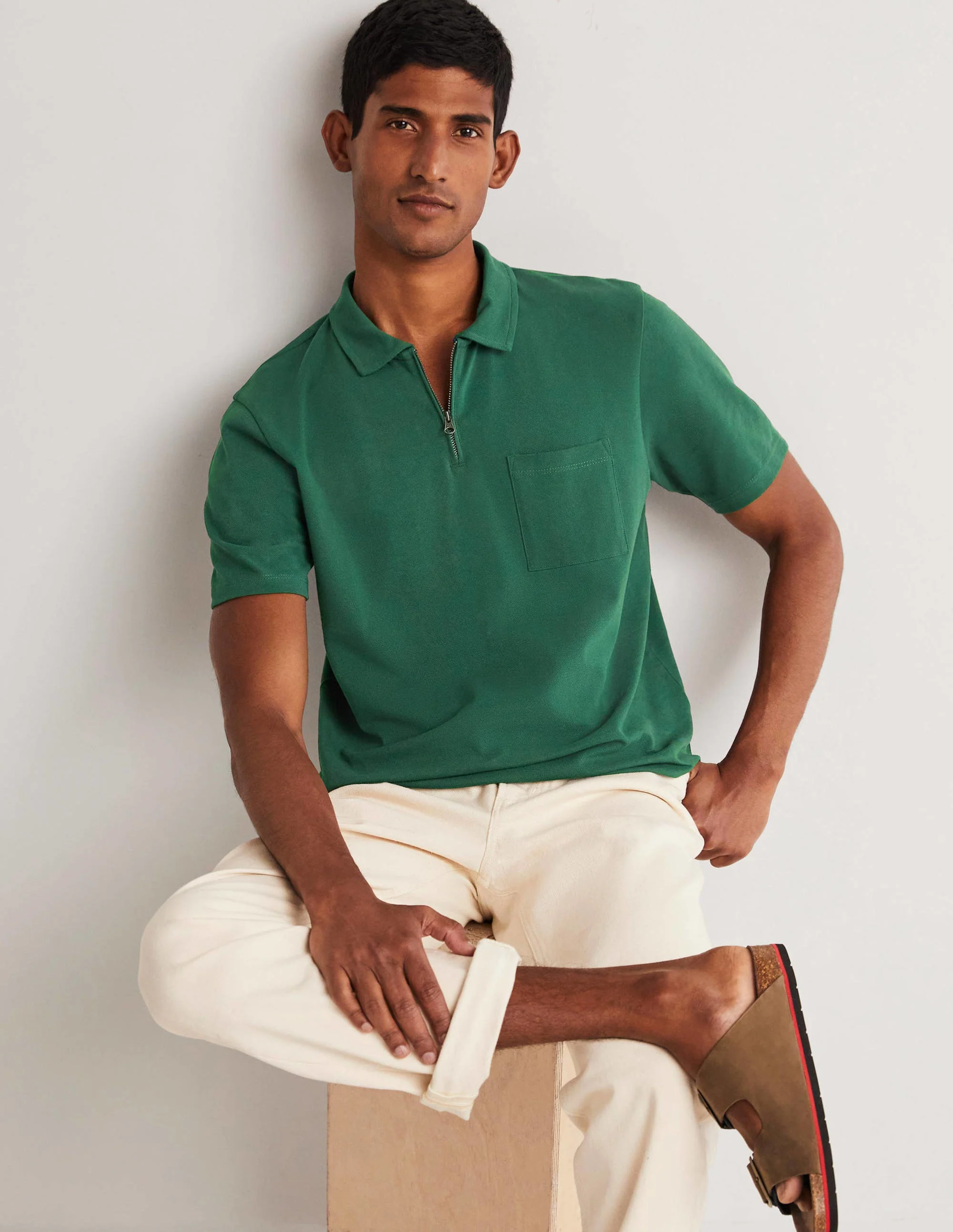 Zip Polo-Park Green