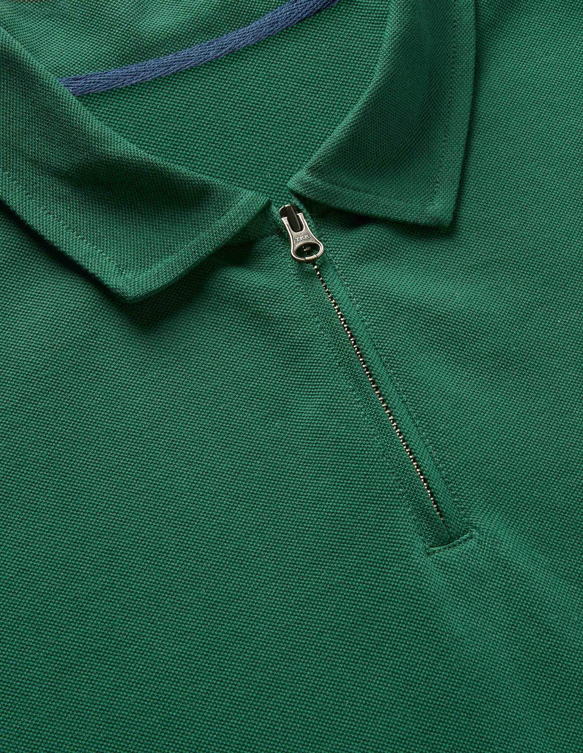 Zip Polo-Park Green - Image 6