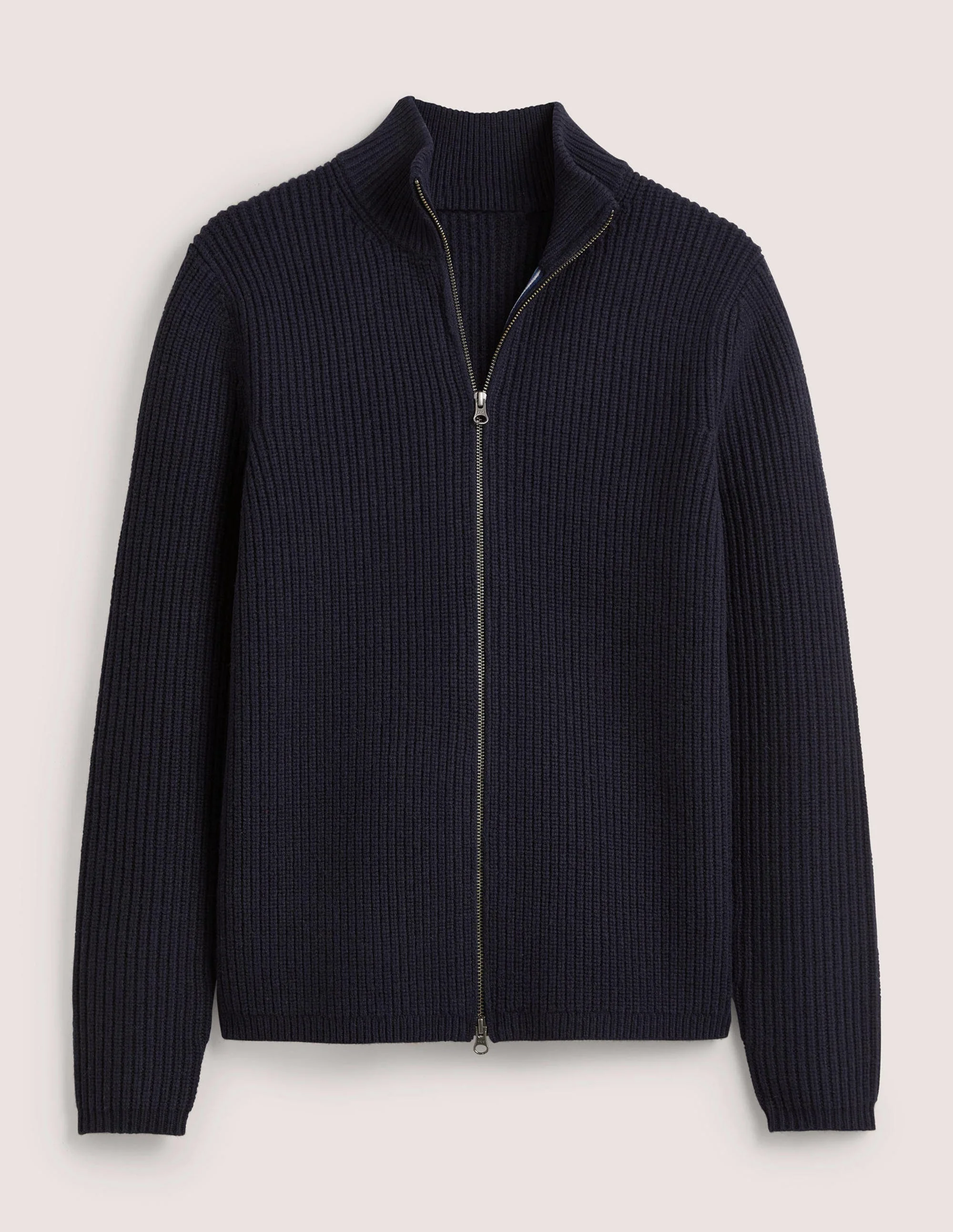 Zip through Cardigan-Navy - Image 5