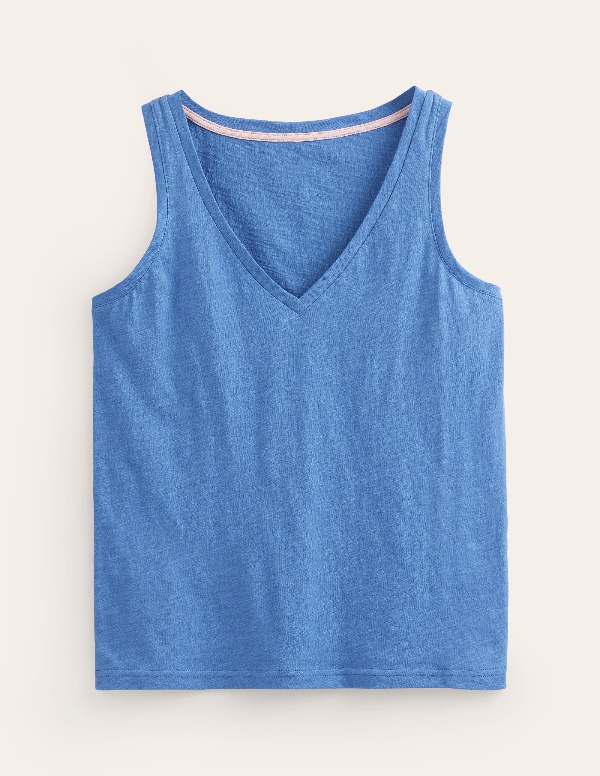 Regular V-Neck Slub Vest-Ebb and Flow - Image 5