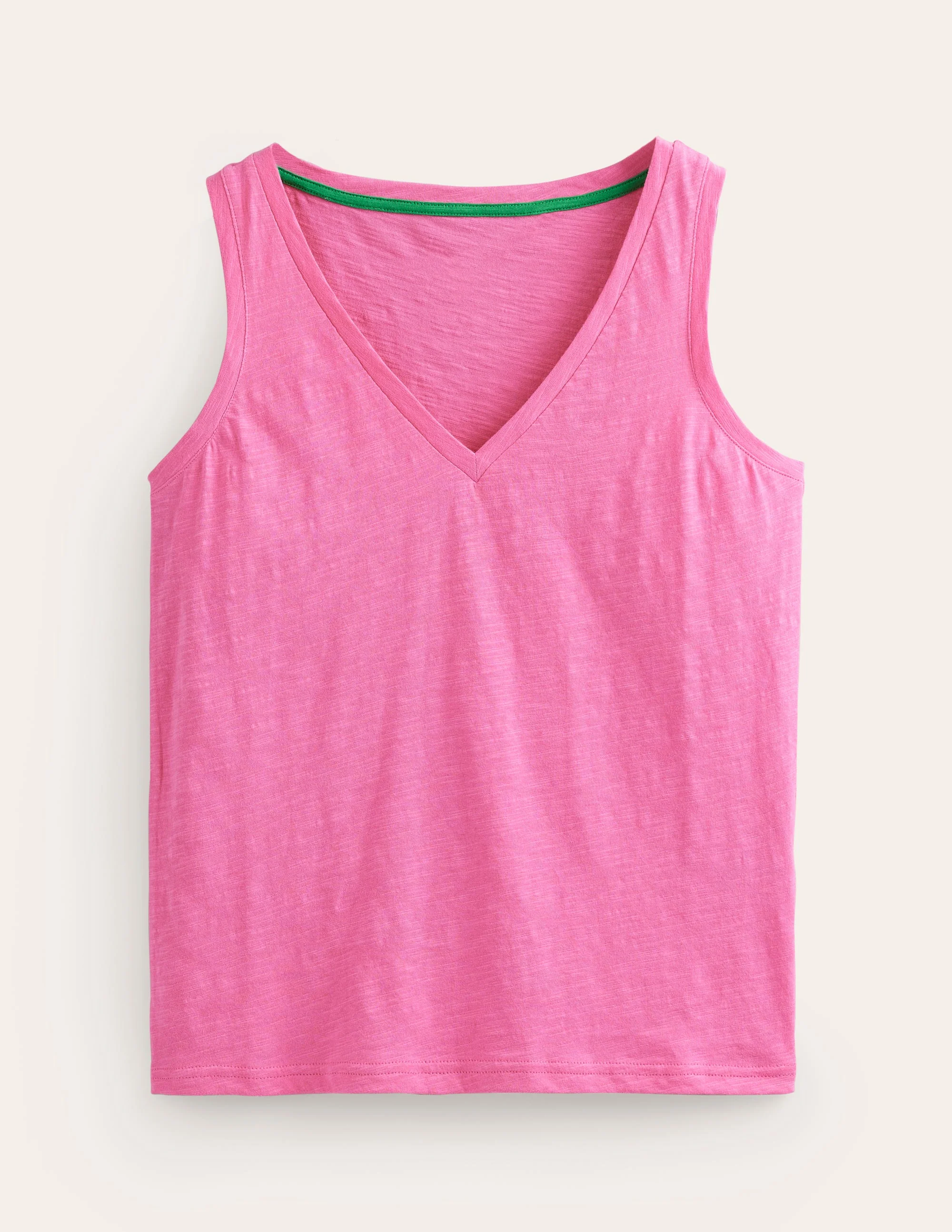 Regular V-Neck Slub Vest-Sangria Sunset - Image 5