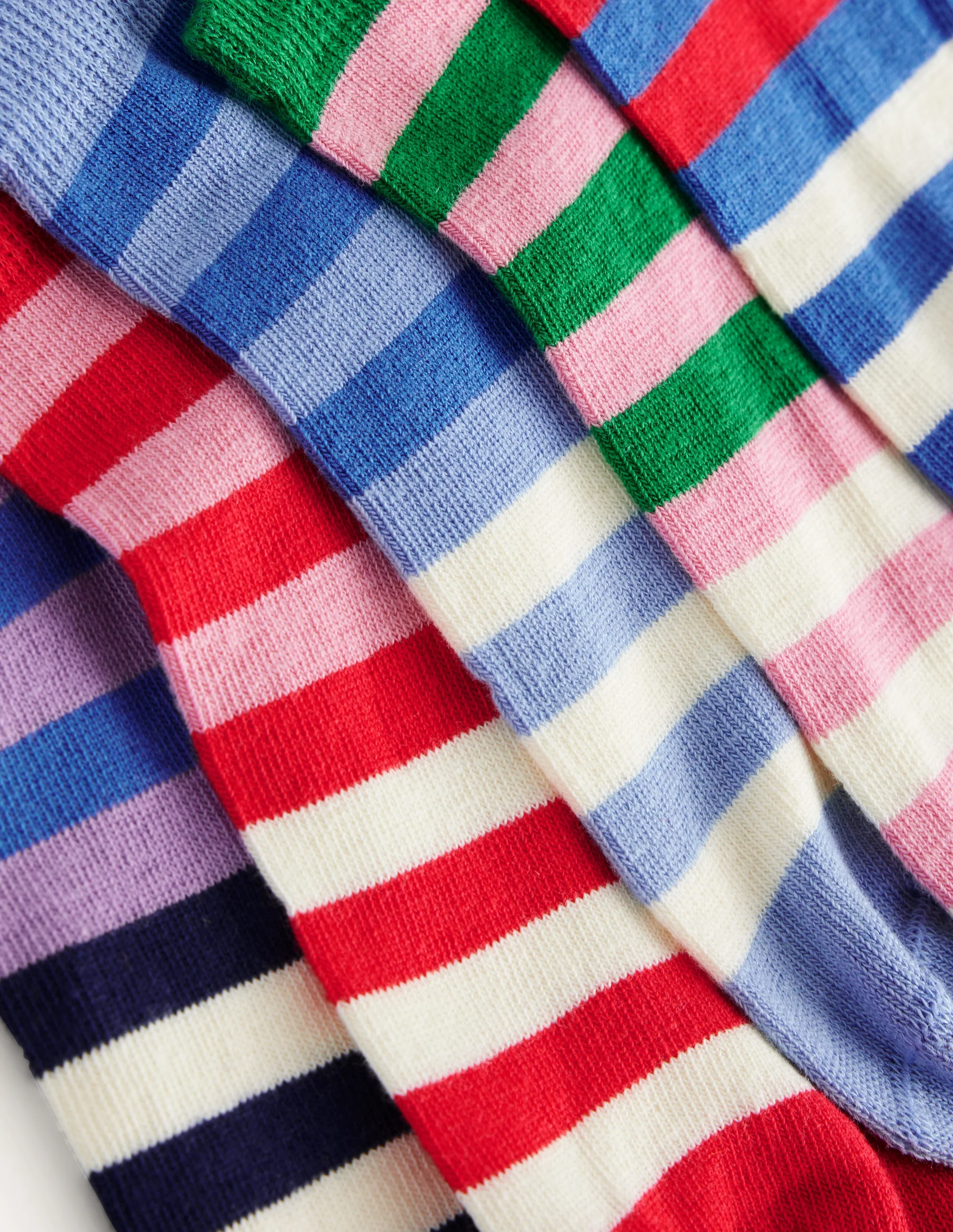 5 Pack Trainer Socks-Multi Colourblock Stripe - Image 2