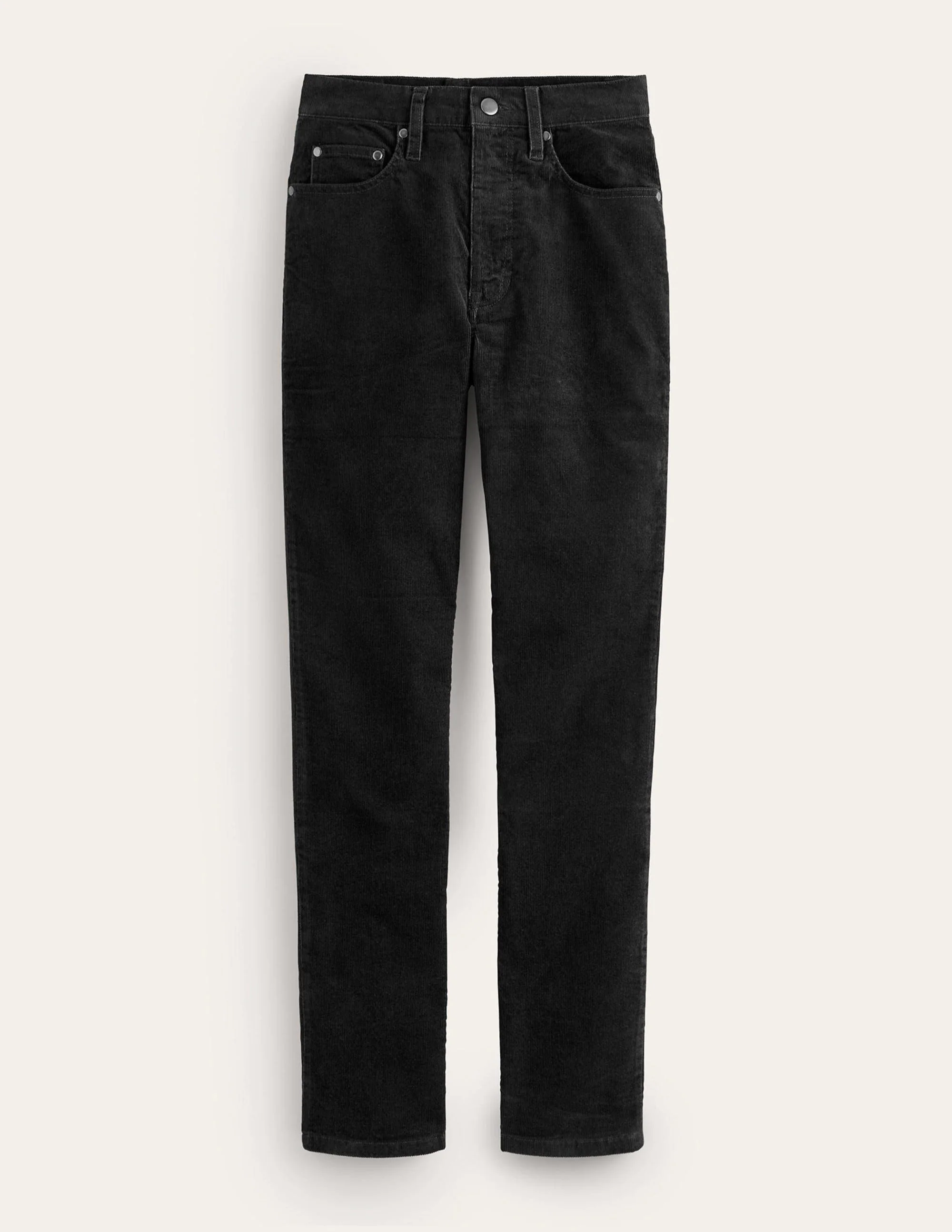 5 Pocket Cord Slim Jeans-Black - Image 7