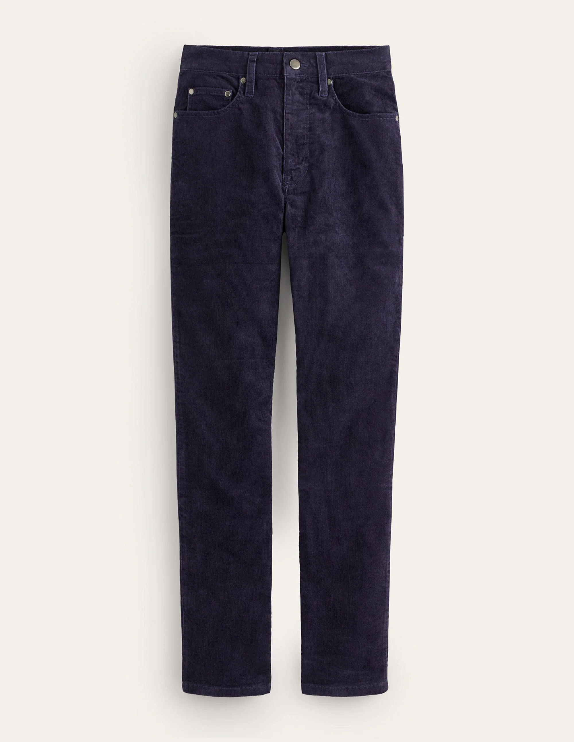 5 Pocket Cord Slim Jeans-Navy - Image 6