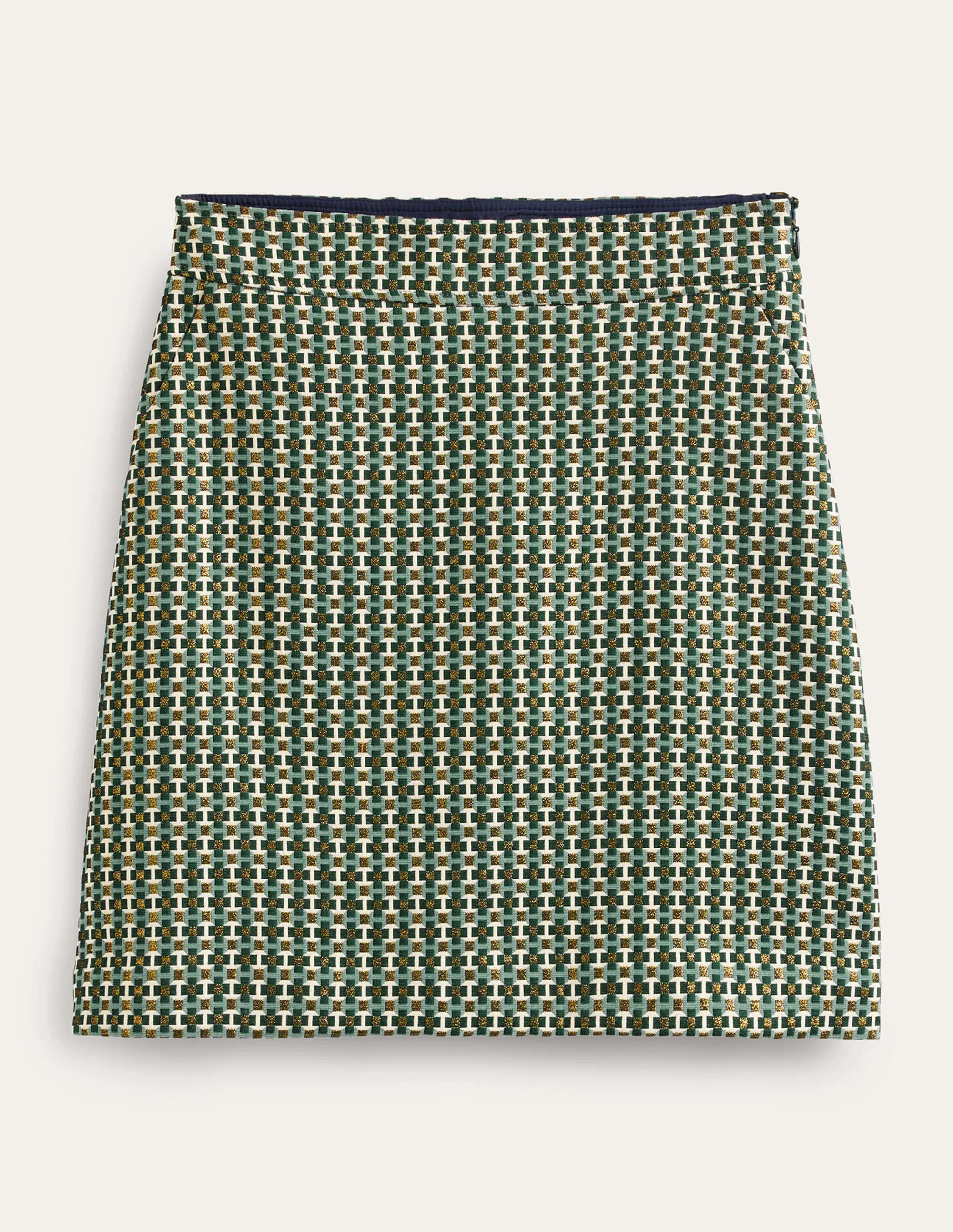 A-Line Jacquard Mini Skirt-Jacquard - Image 6