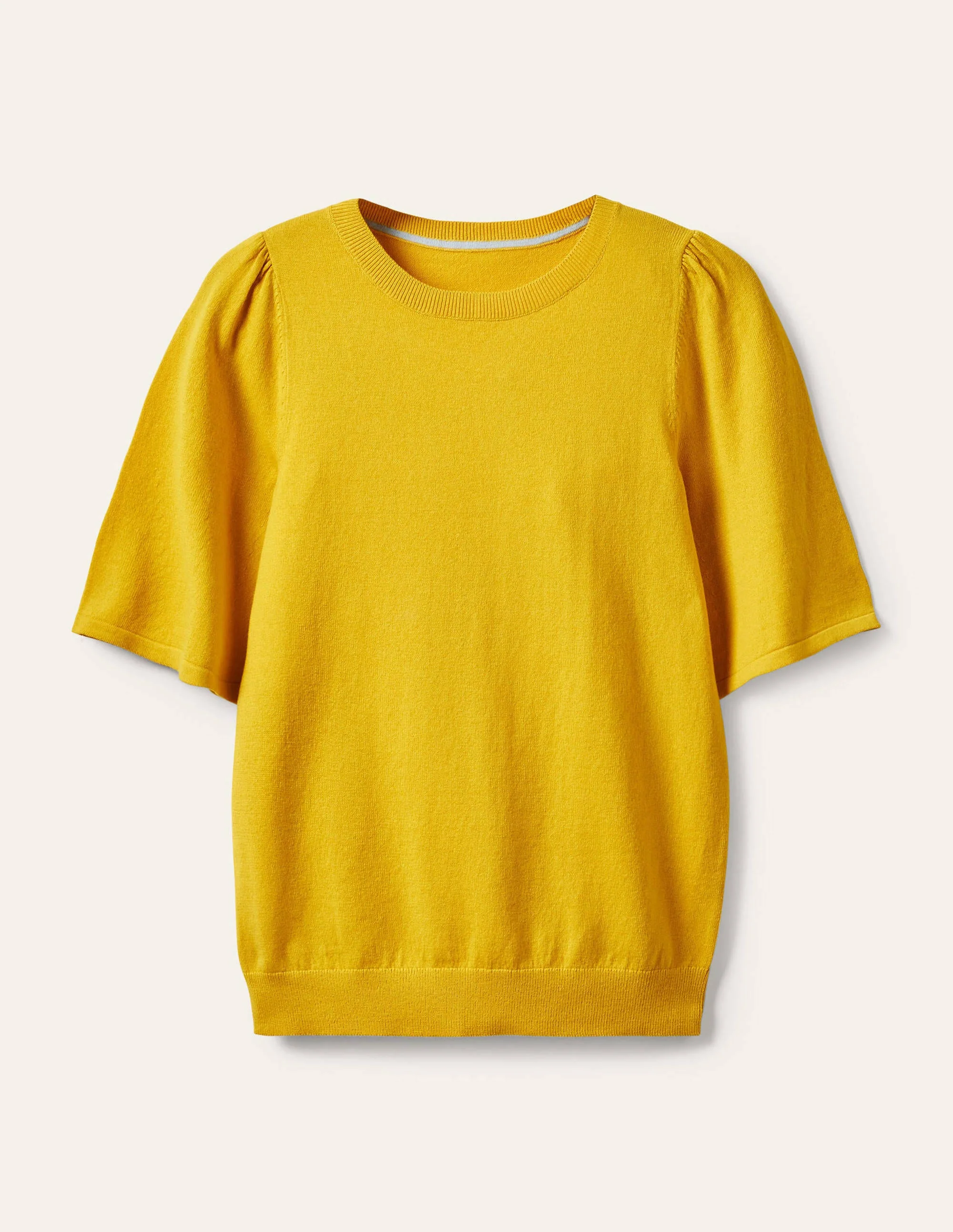Abbotsbury Knitted Tee-Daffodil - Image 7