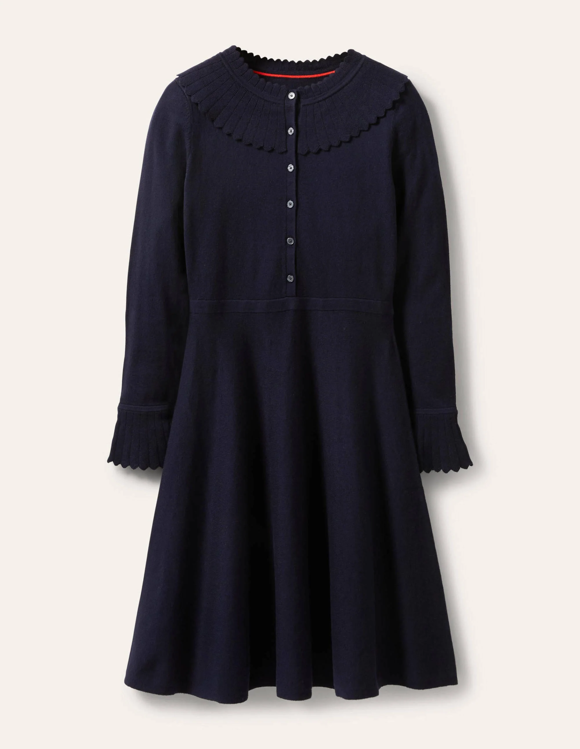 Abercorn Knitted Dress-Navy - Image 5
